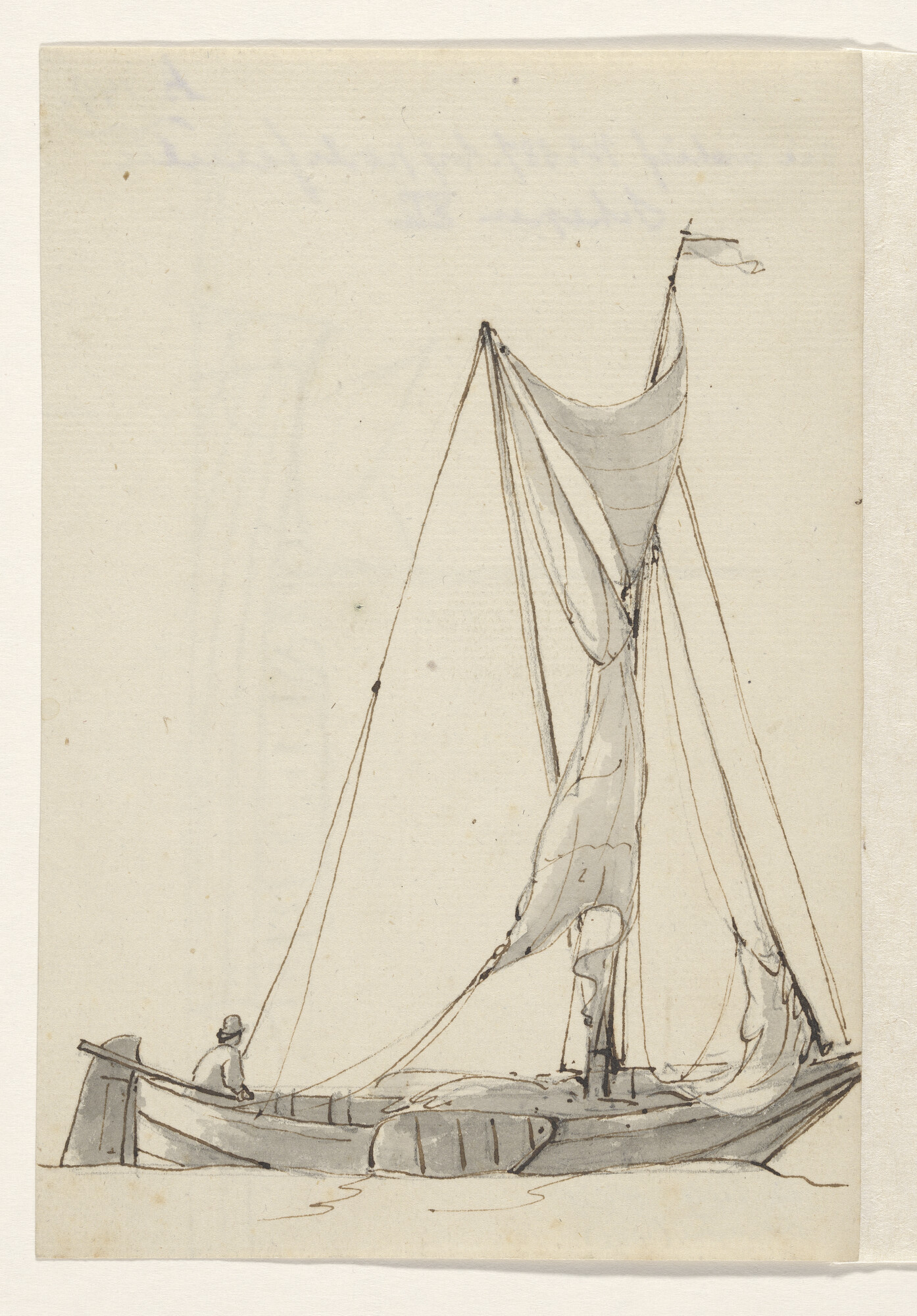 A.0149(0492); Een binnenschip; tekening