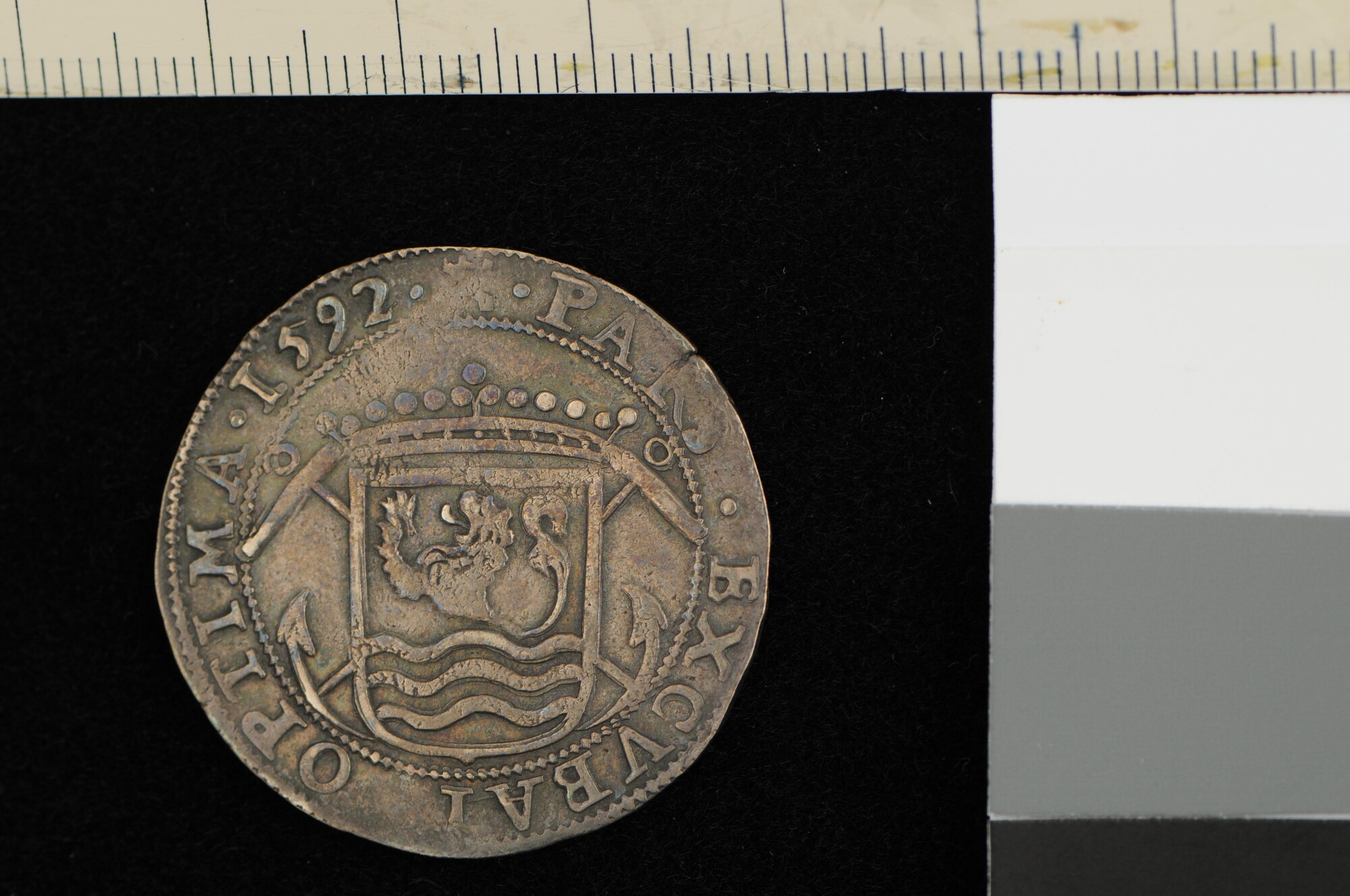 A.0023(036); Rekenpenning van Zeeland op de oproep tot waakzaamheid na de afgeslagen vredesonderhandelingen, 1592; jeton