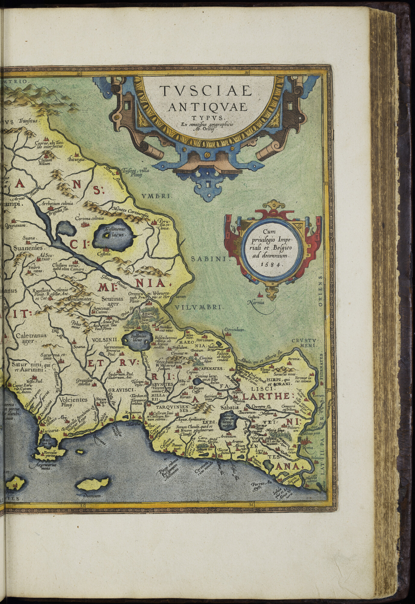 A.0145(232) [kaart 135]; Kaart van Centraal-Italië; kaart