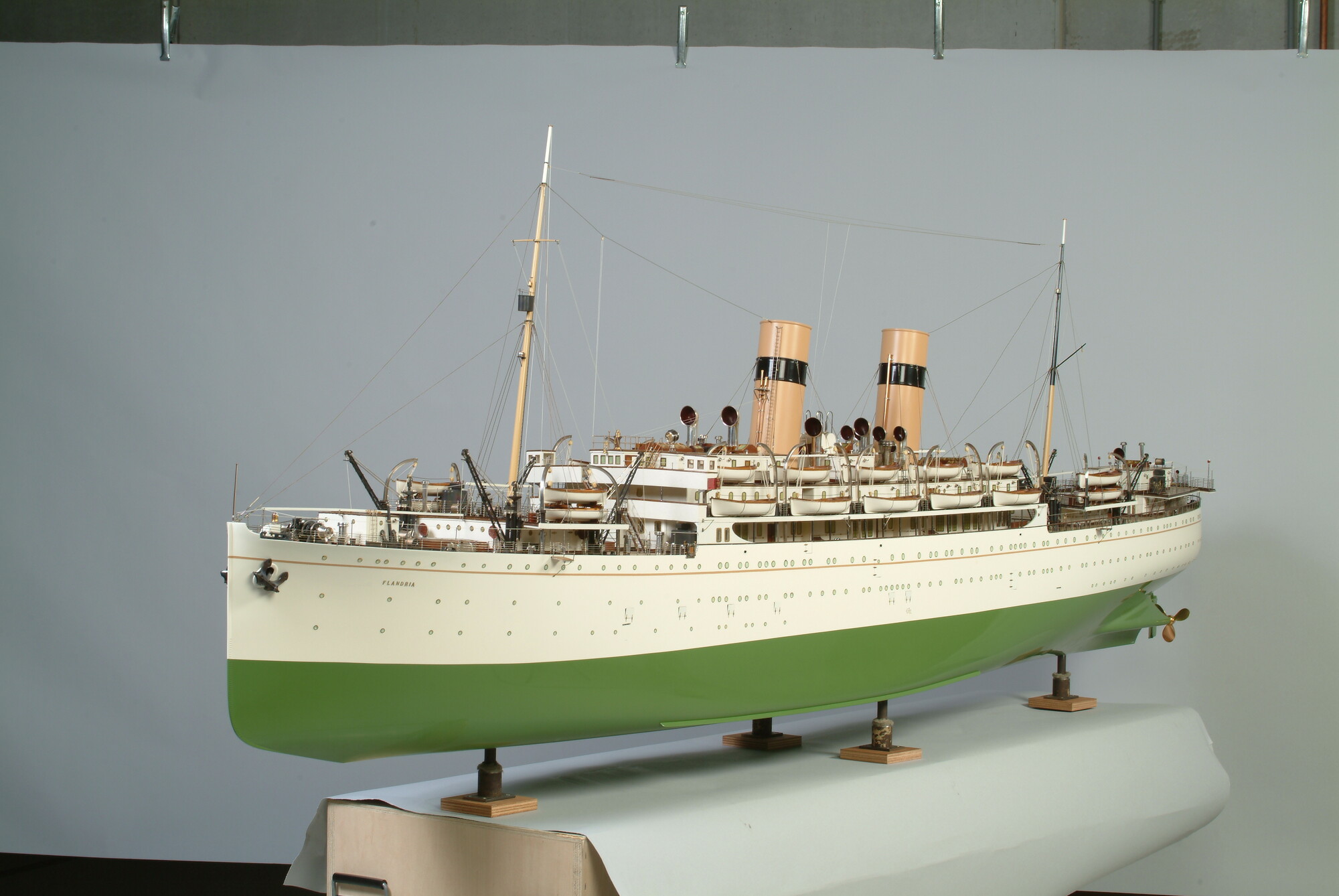 S.4599; Model van het ss. Flandria; scheepsmodel