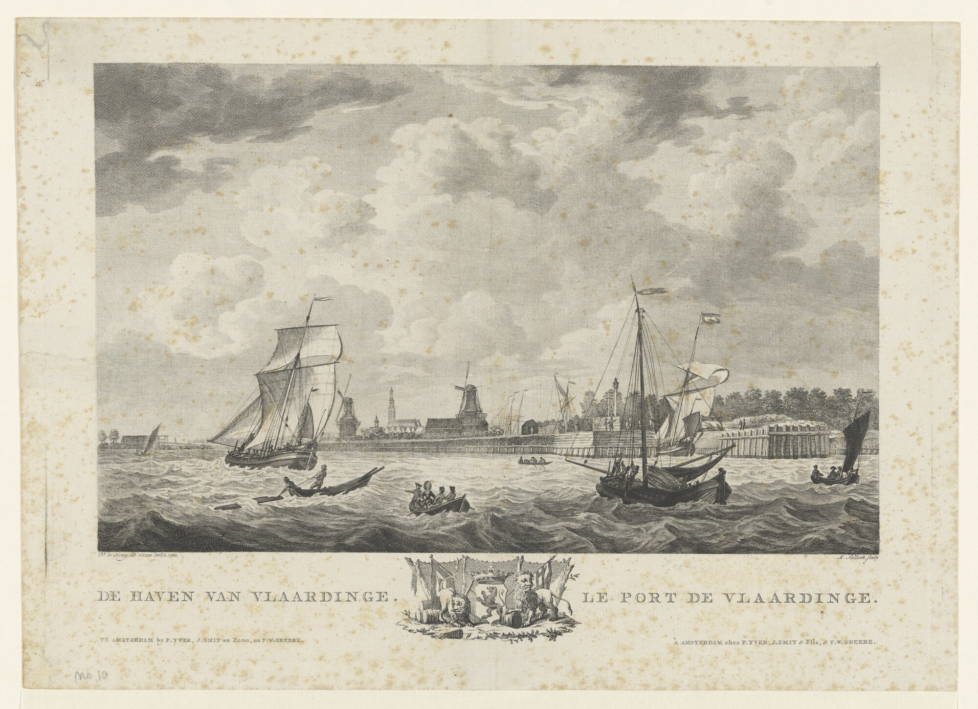 A.0149(0742); De haven van Vlaardingen; prent
