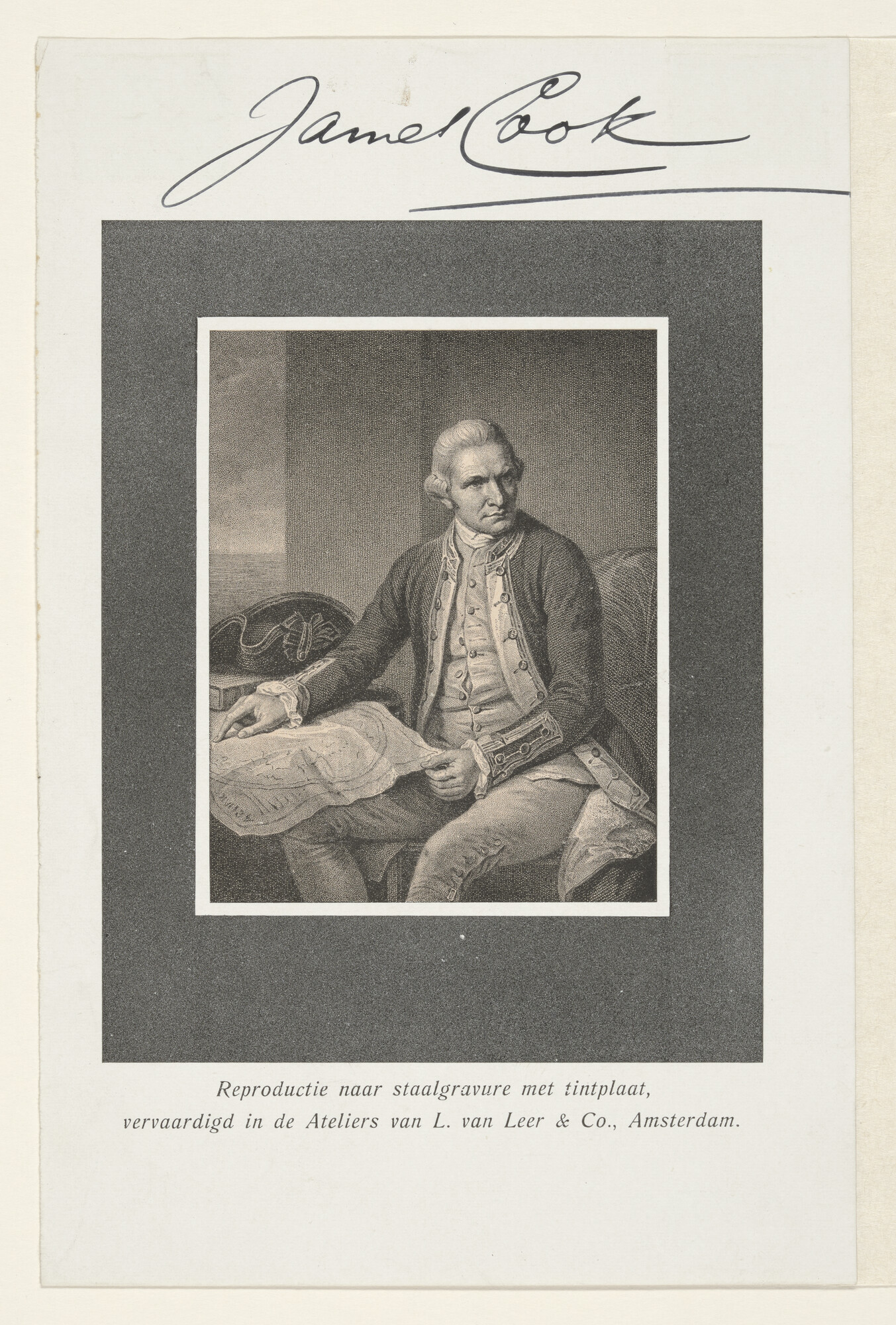 A.0075(086); Portret van Kapitein James Cook; prent