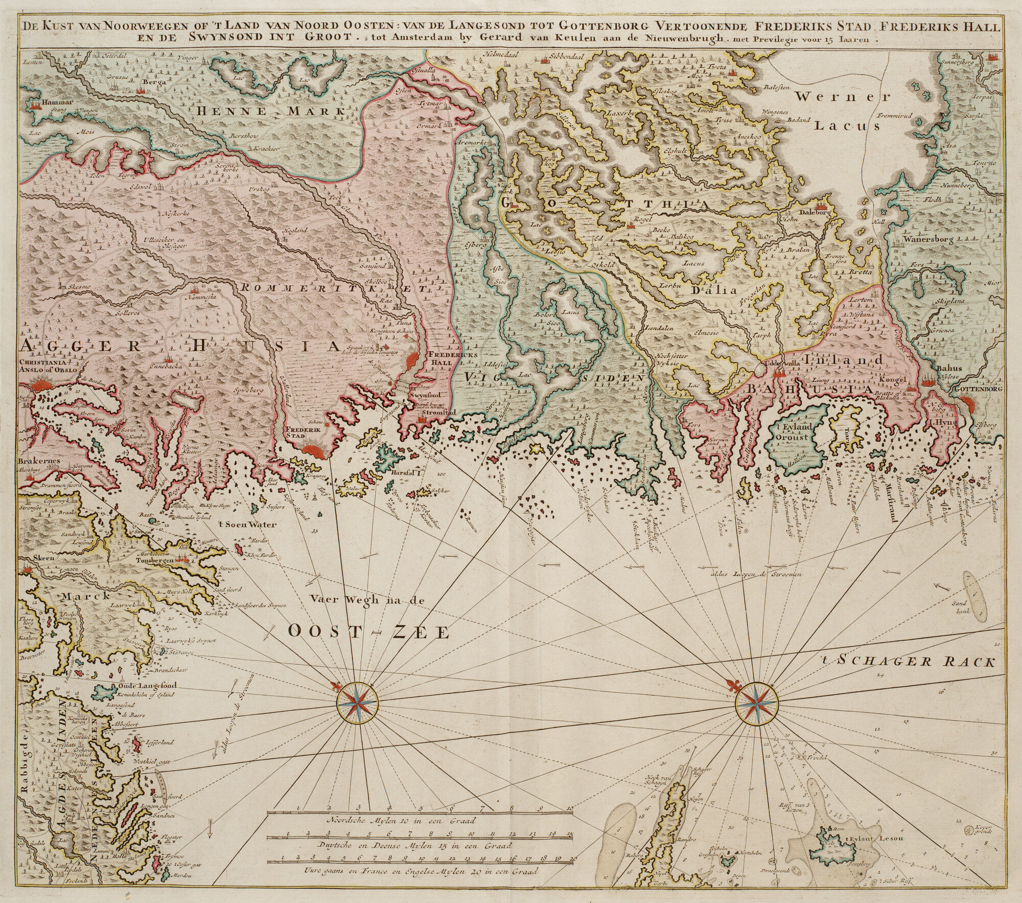 B.0032(109)2 [kaart 003]; Kaart van het Skagerrak met een gedeelte van de kust van Noorwegen en Zweden; kaart