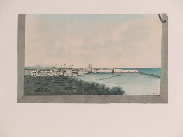 A.3337(02); Willemstad op Curaçao; tekening