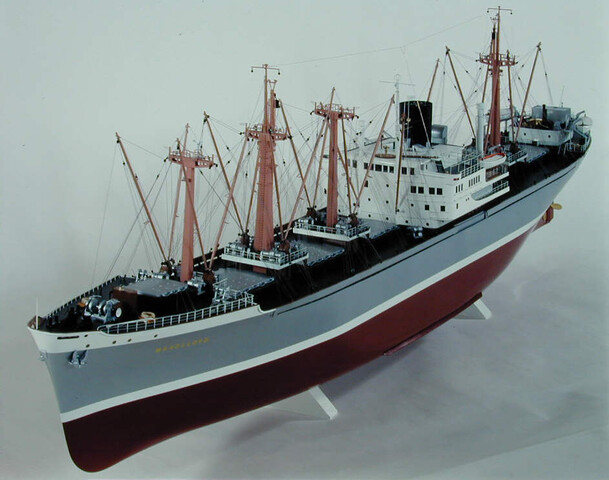 A.5661; Model van het vrachtschip ms. Maaslloyd; scheepsmodel