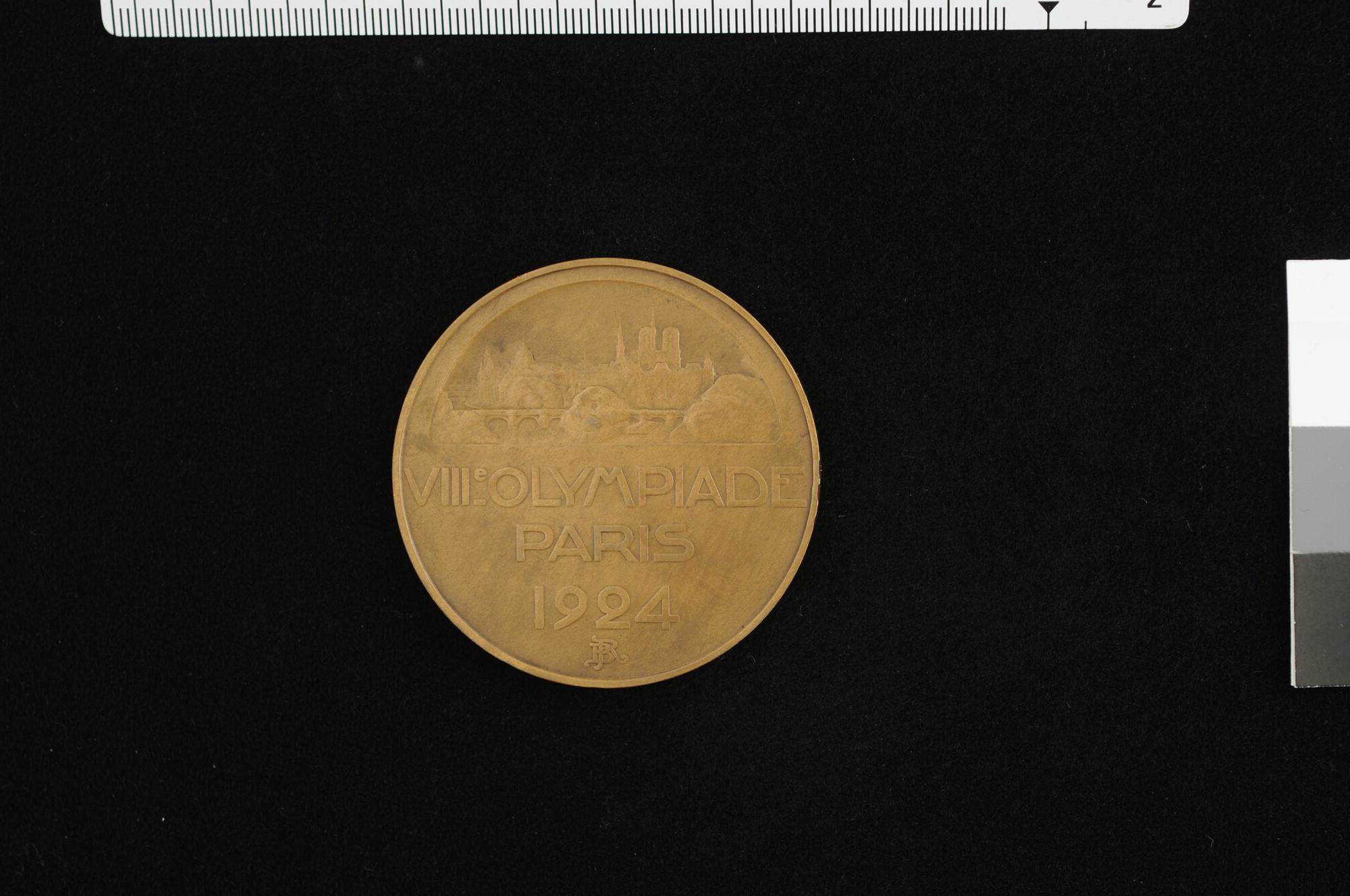 S.7284(01)57; Penning op de VIIIe Olympiade te Parijs, 1924; penning