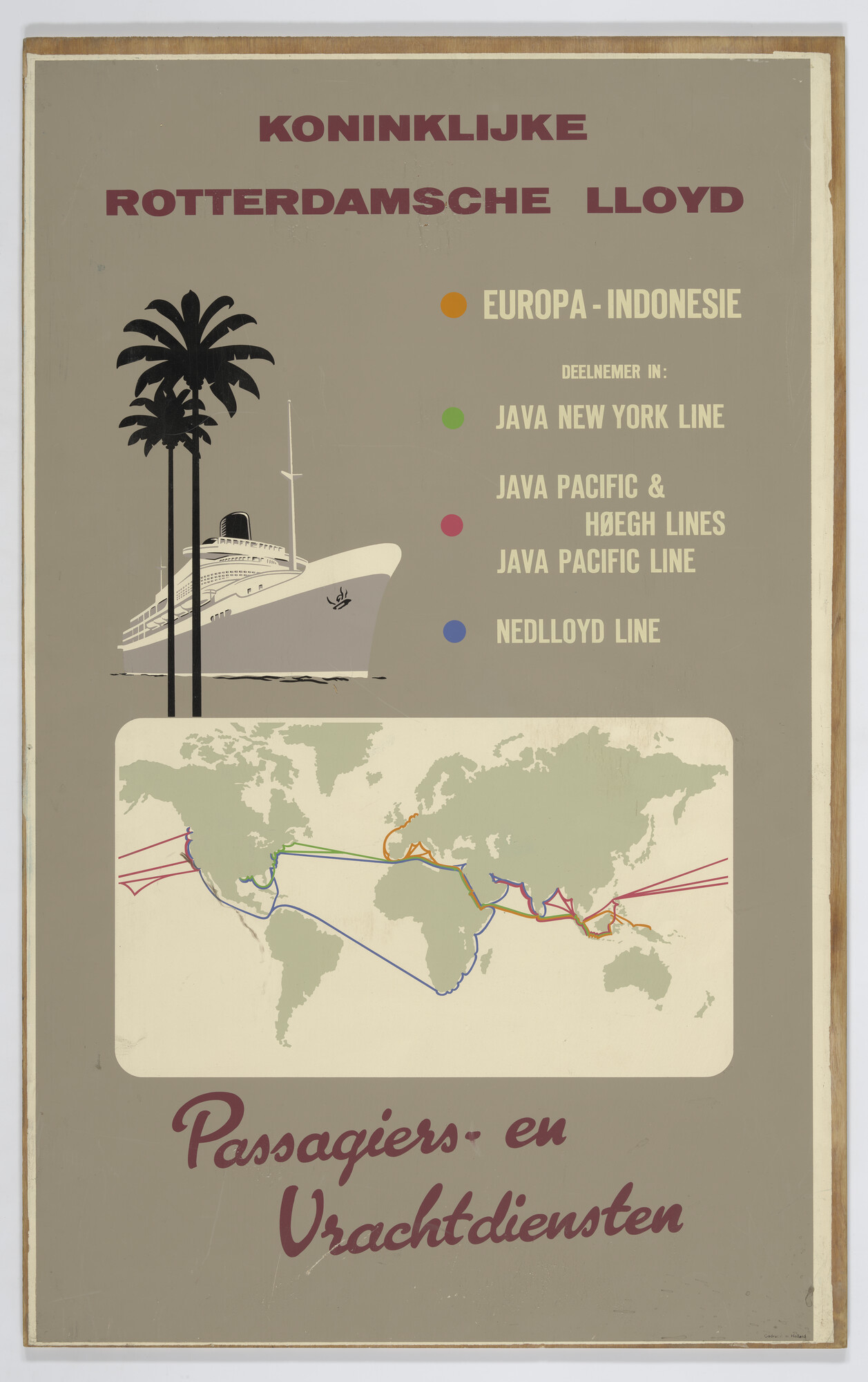 S.4294(15); Koninklijke Rotterdamsche Lloyd; affiche