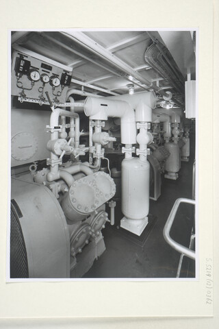 S.5219(12)0362; Fotos van de machinekamer van het koelschip ms. Silver Comet [...]; fotoreportage