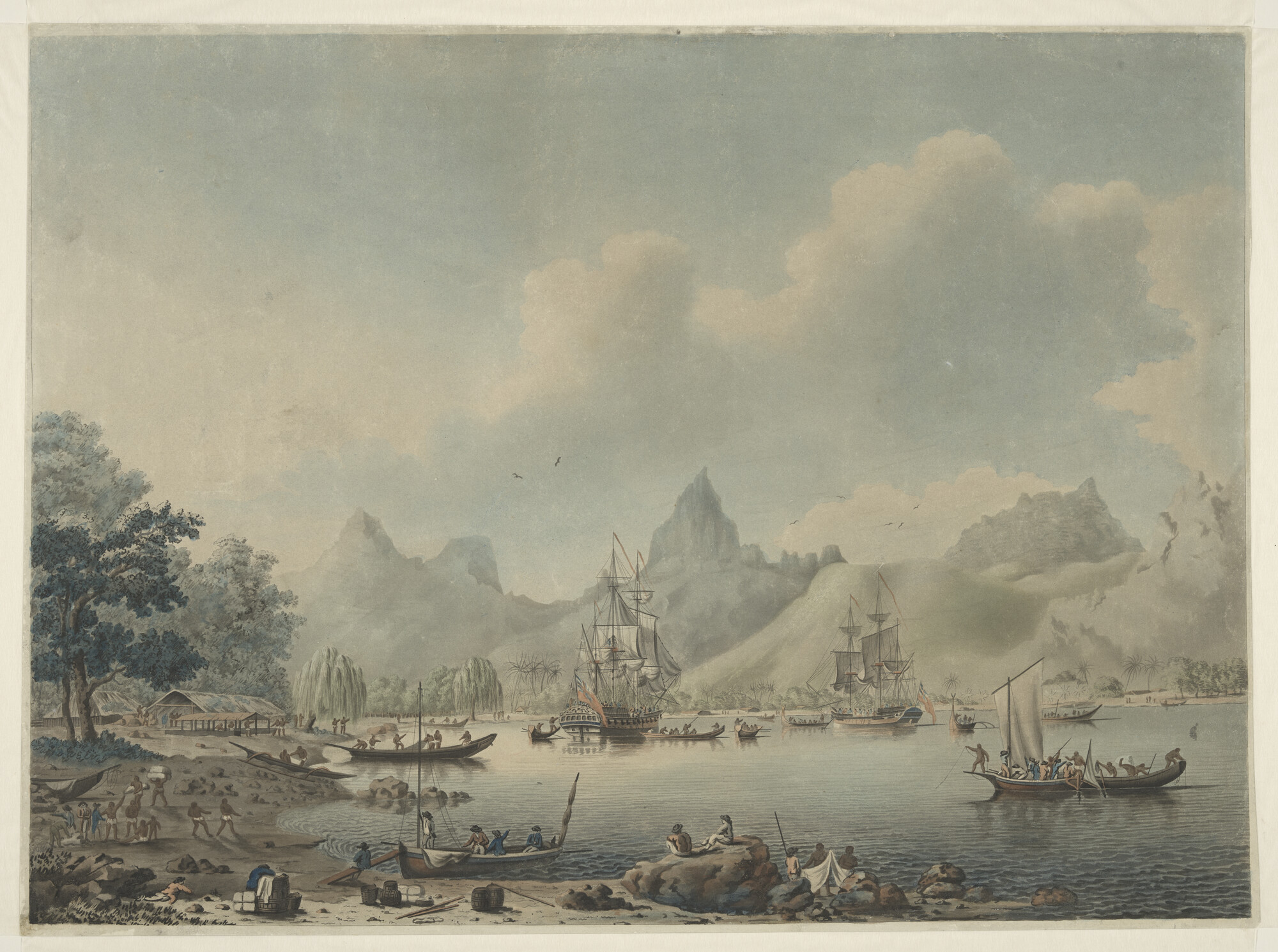 A.0145 [nr 0027]; De laatste reis van James Cook; prent