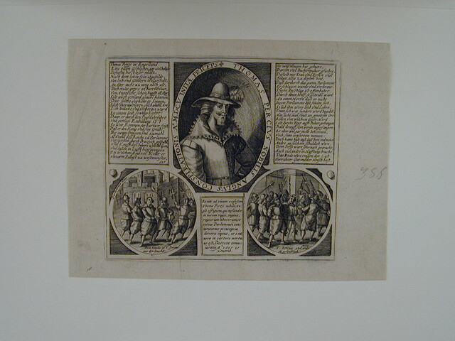 A.0145(027)349; Portret in ovaal van Thomas Percy, één der samenzweerders van het Buskruitverraad (Gun Powder Plot); prent