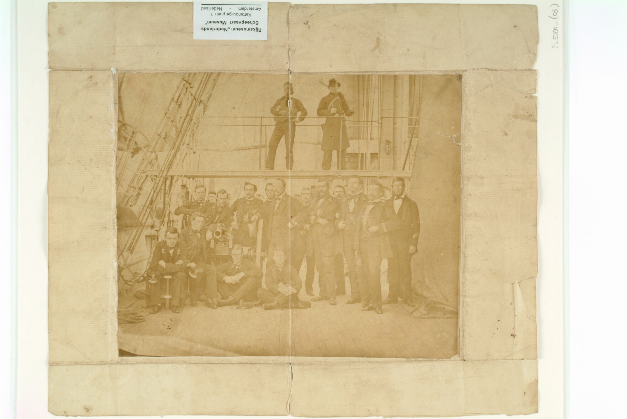 S.5100(03); 'De officieren van Z.M. 'Medusa''; foto