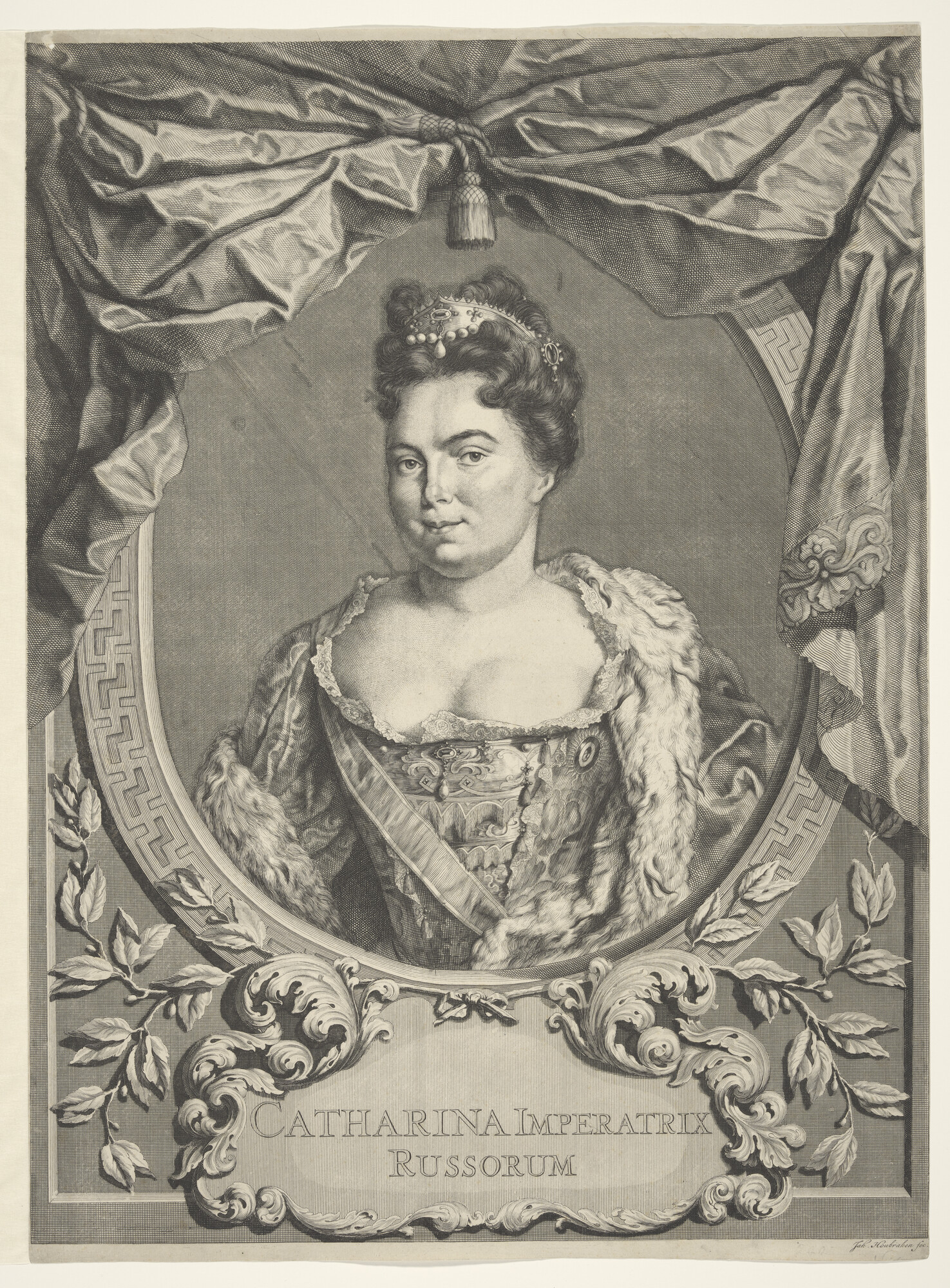 A.0145(145)2; Portret van Catharina II van Rusland; prent