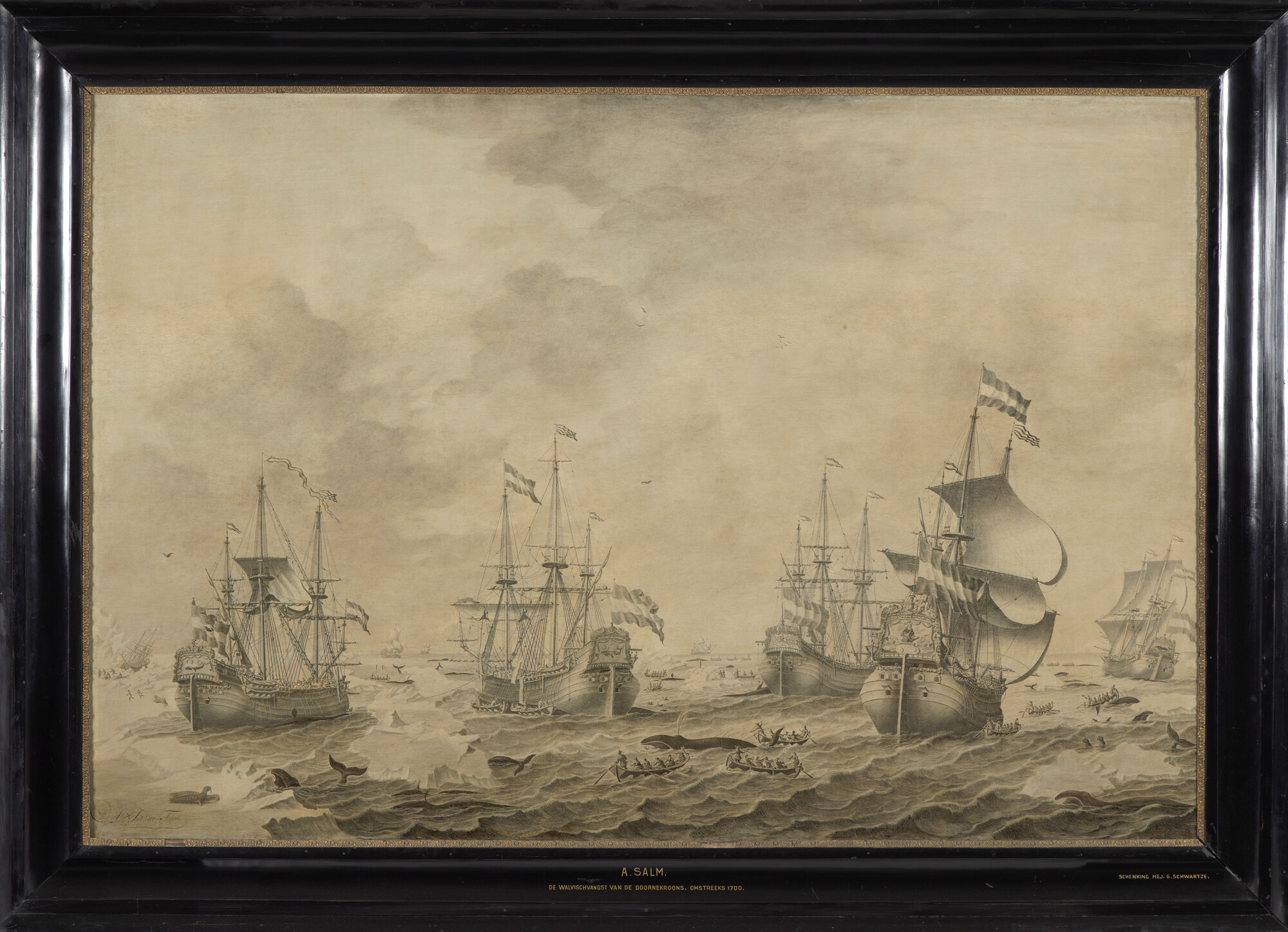 S.0081(02); De walvisvloot der Doornekroons; schilderij