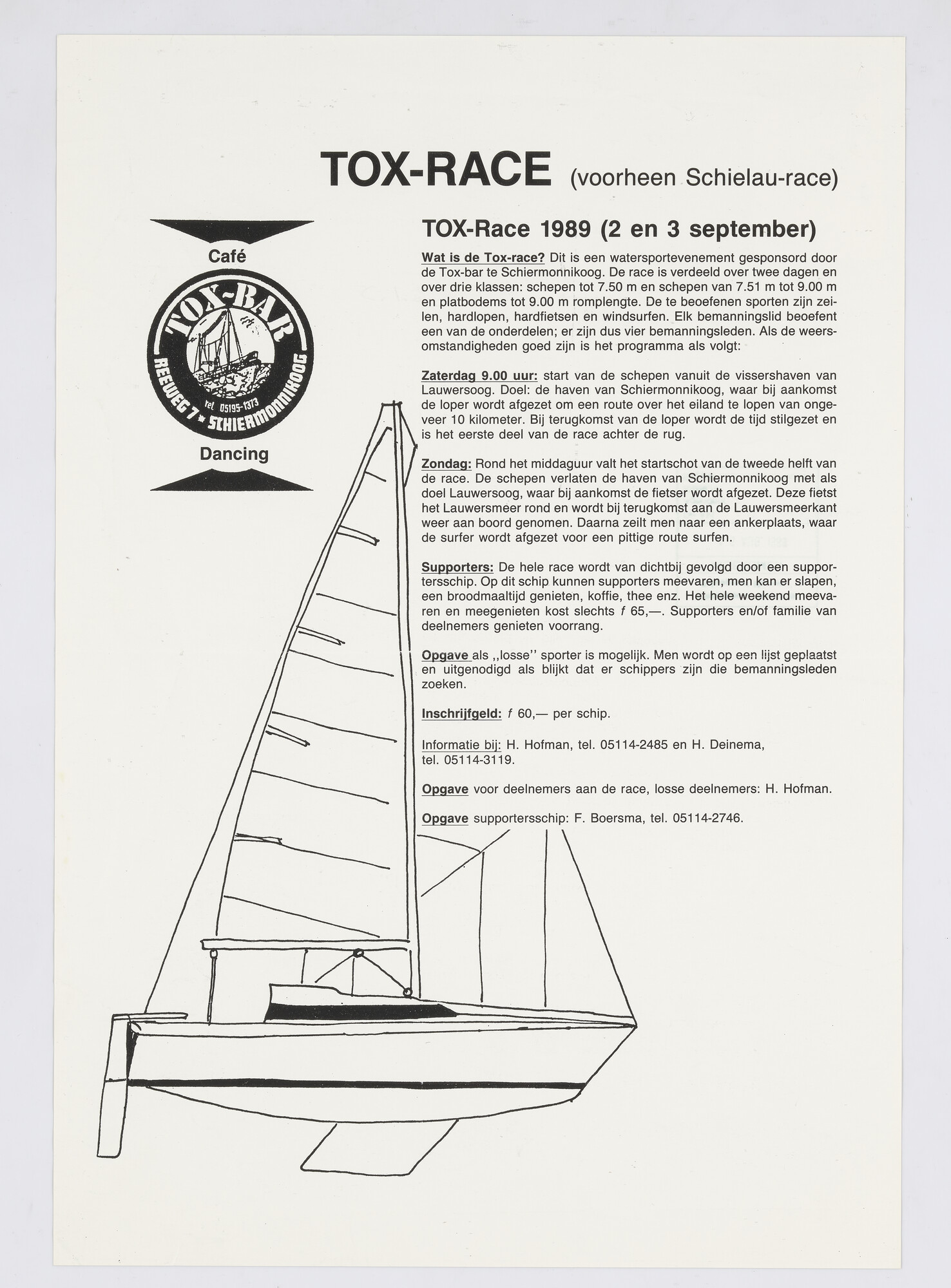 1989.0423; Tox Race, september 1989; affiche