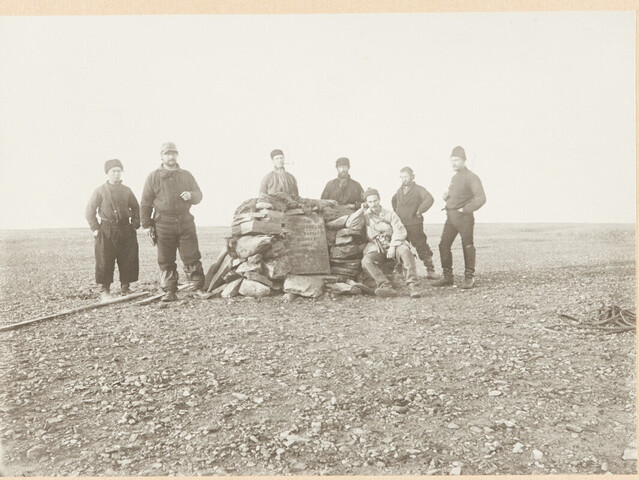 A.0123(01)09; Kooldruk van glasnegatief van de Tweede Noordpoolexpeditie van de Willem Barents; afdruk