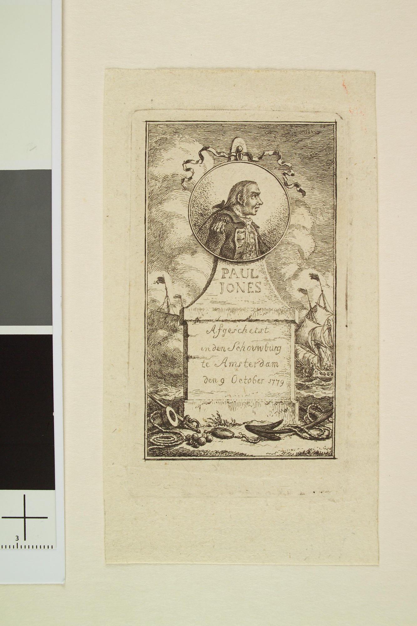 A.3975(11); Portret van (John) Paul Jones; prent