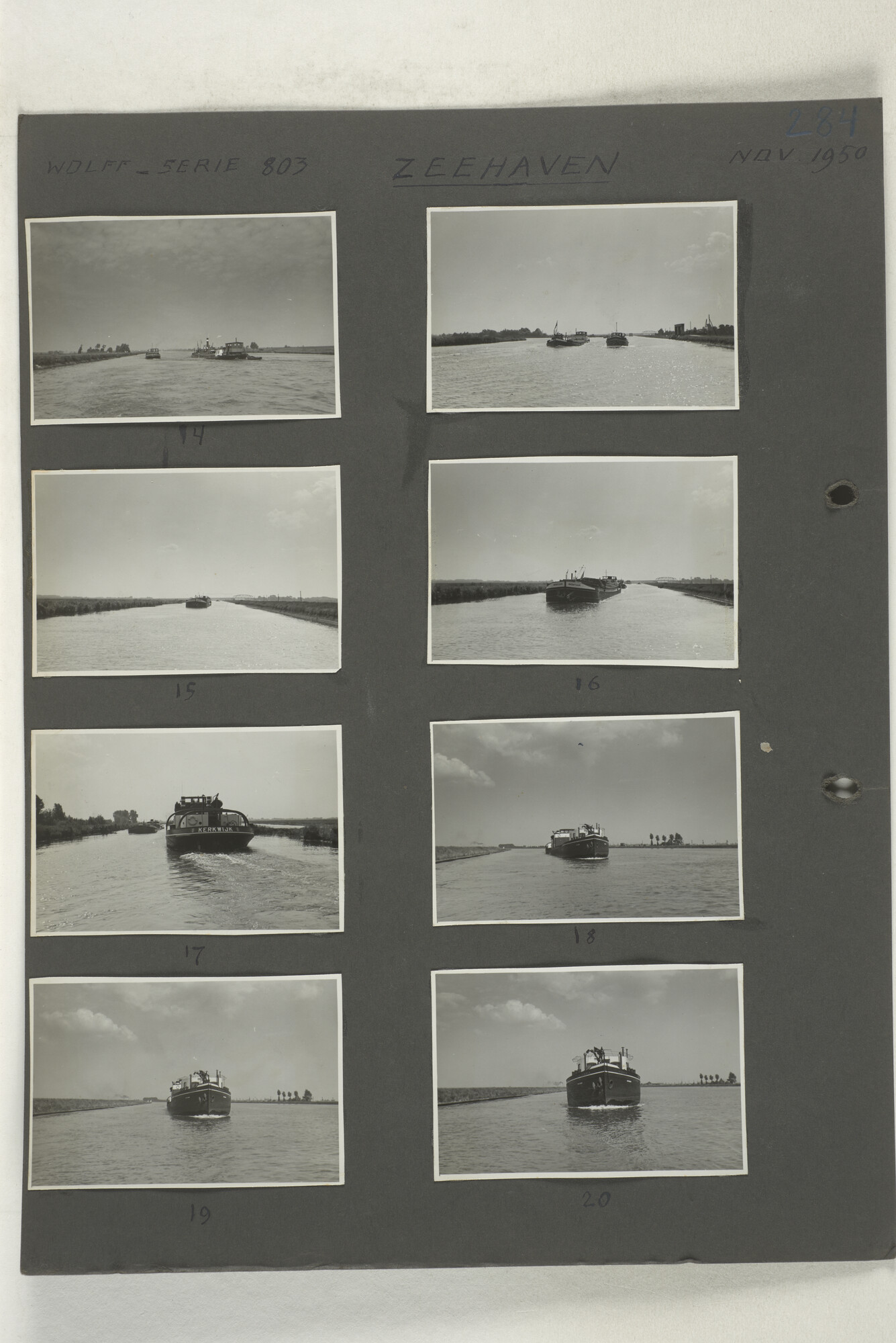 1998.2181; Omslag met een grote hoeveelheid proef foto's gemaakt in opdracht van de Gemeente Handelsinrichtingen en de Vereniging "de Amsterdamsche Haven" te Amsterdam.; omslag