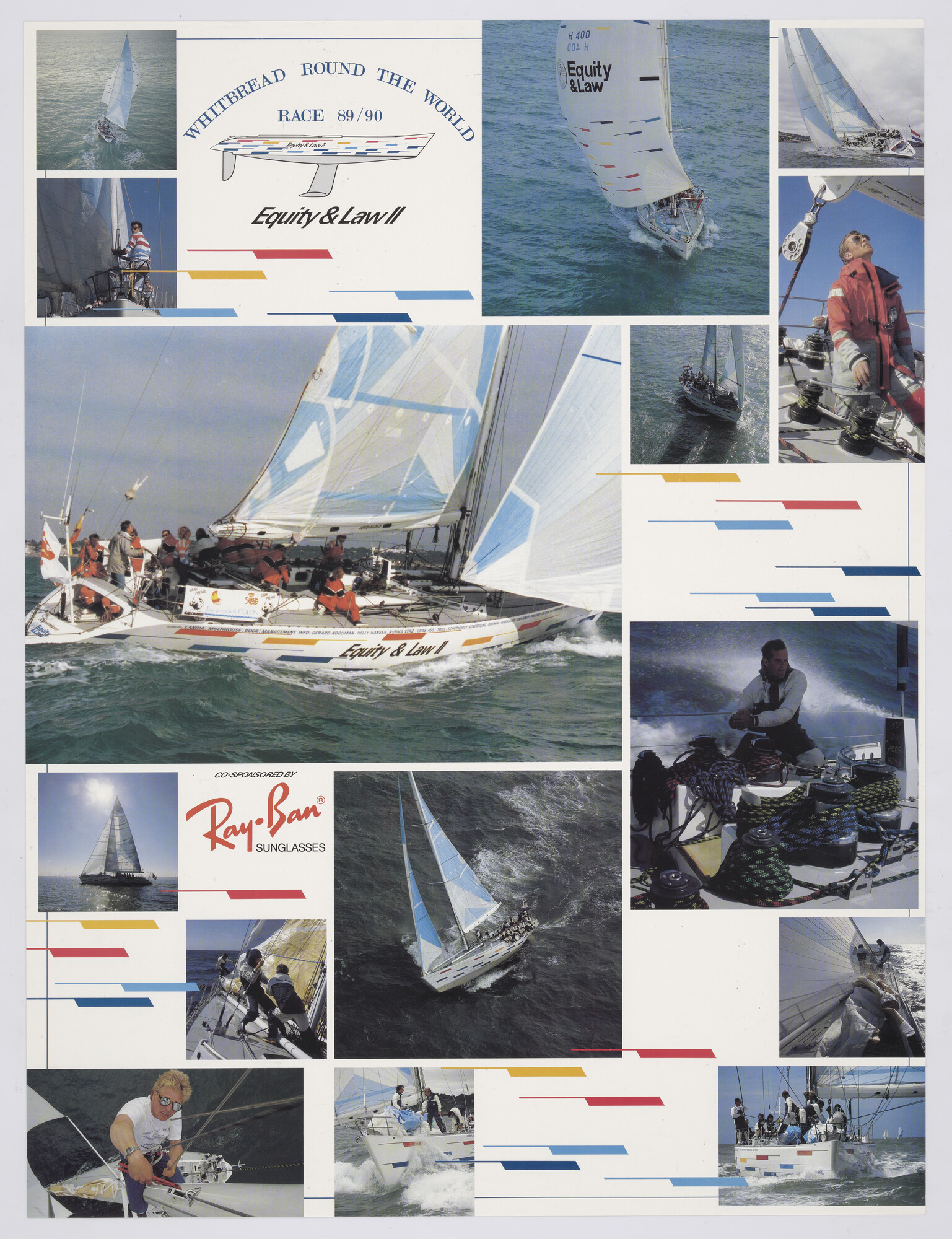 1989.1079; Affiche van de Whitbread Round The World Race, 1989 - 1990; affiche