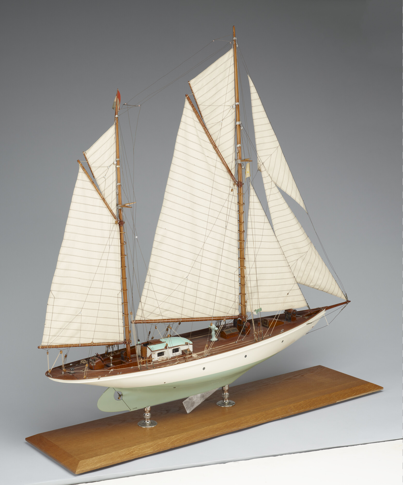 S.4773; Model van het kitsjacht Frida; scheepsmodel