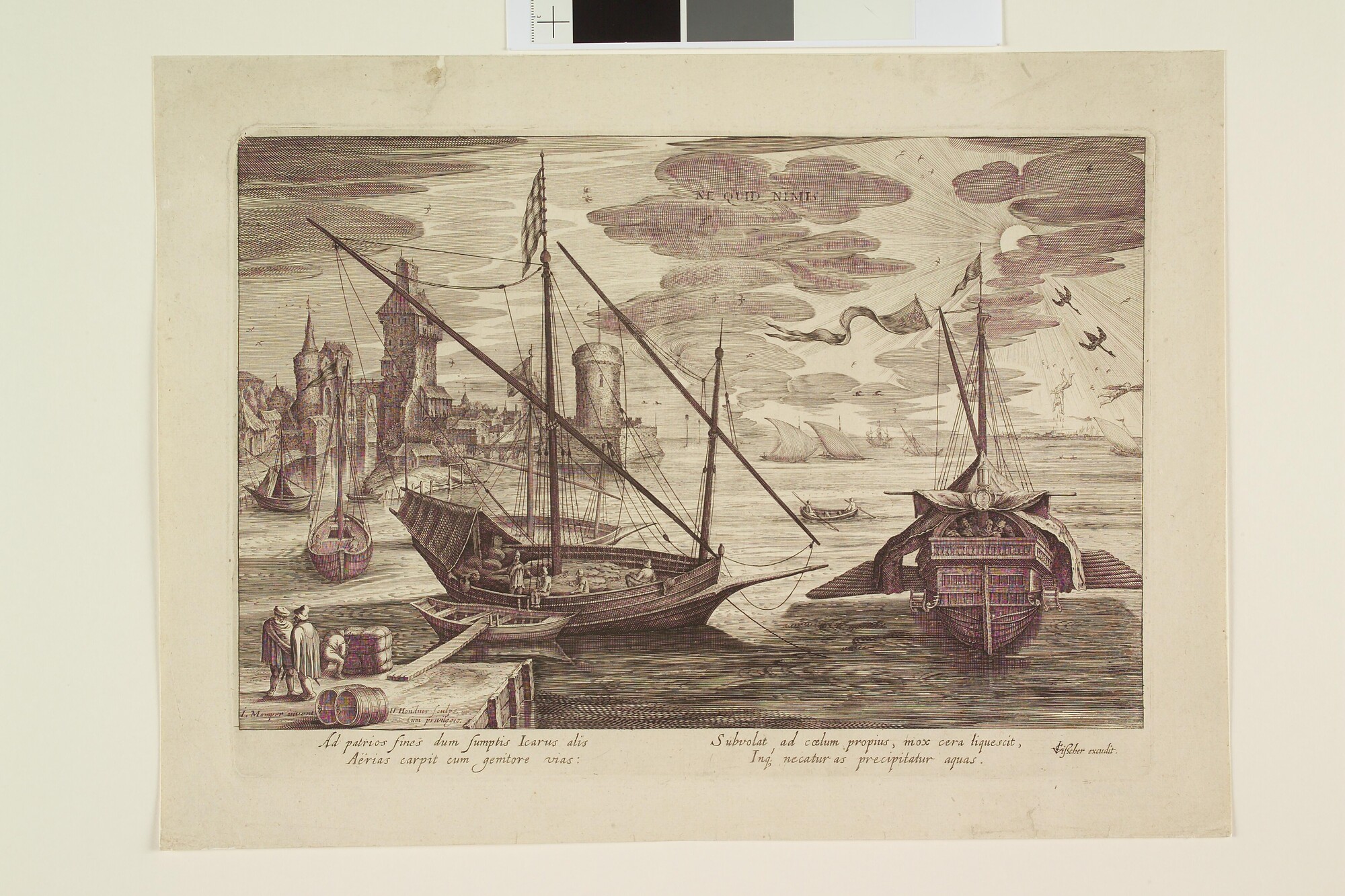 A.3002(02); Havengezicht in de Middellandse Zee; prent