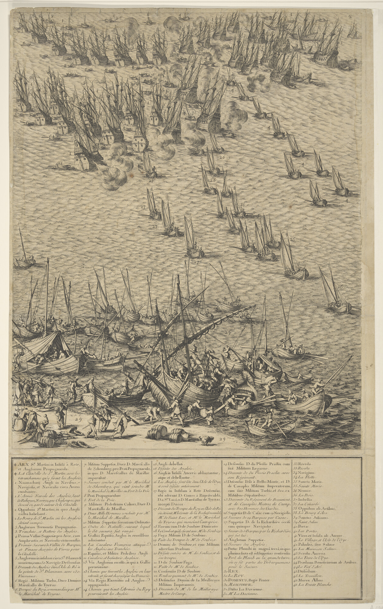 A.0145(140)1; Verovering van het eiland Re; prent