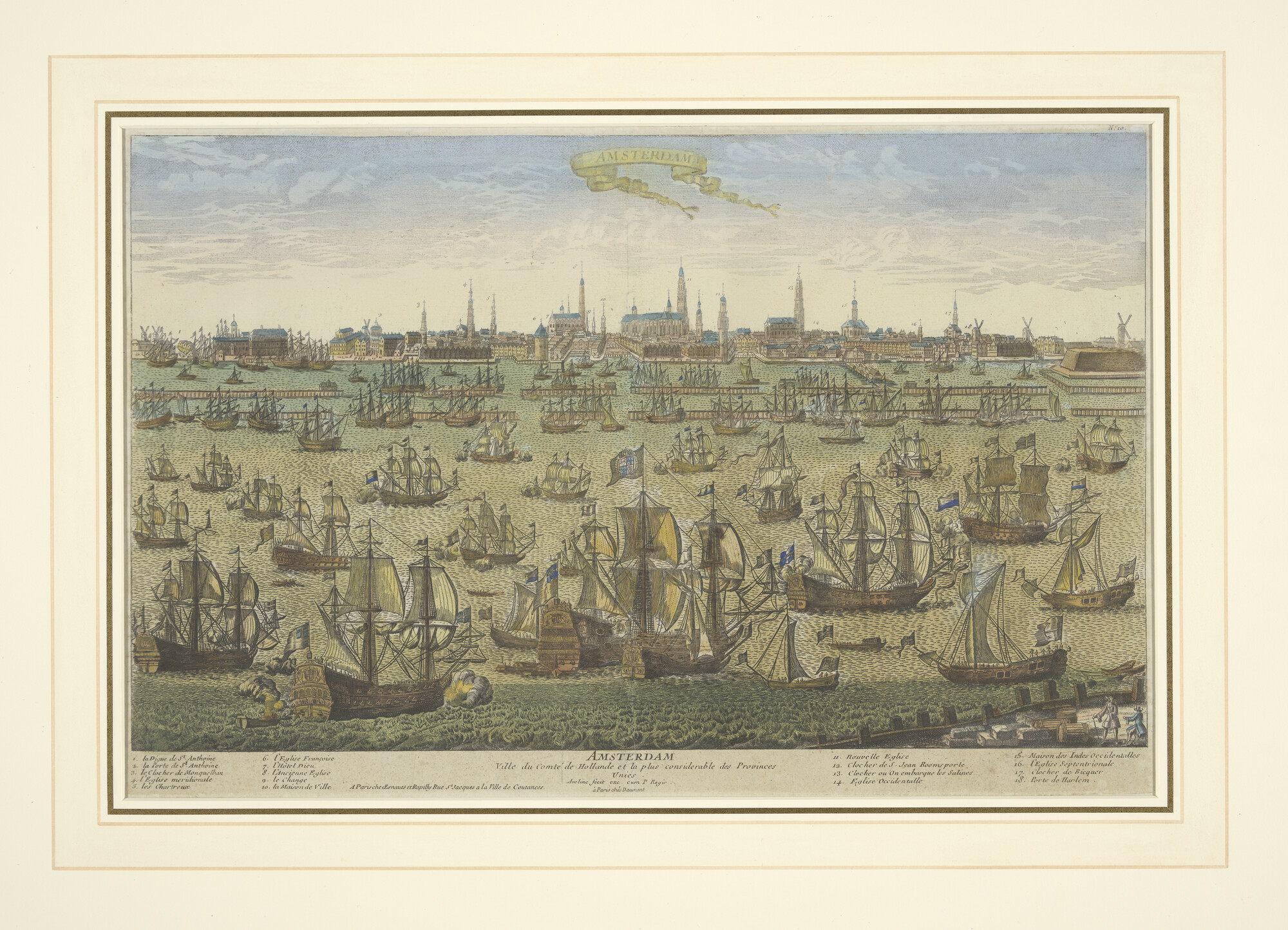 2008.0061; Lithografie van de rede van Amsterdam; lithografie
