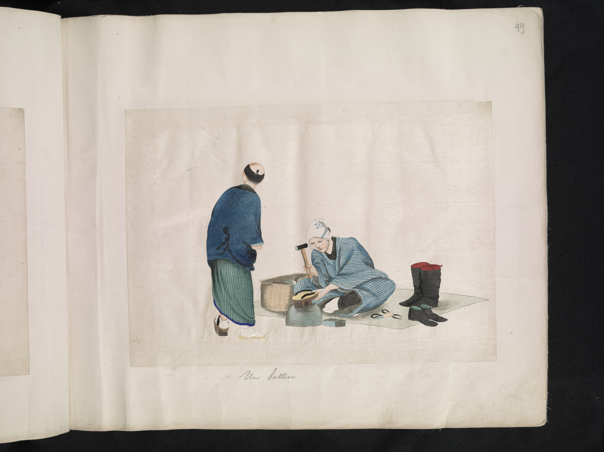 S.3628(02); Album nr. 1 uit een serie van drie van de Nederlandse consul in Japan Dirk de Graeff van Polsbroek; fotoalbum