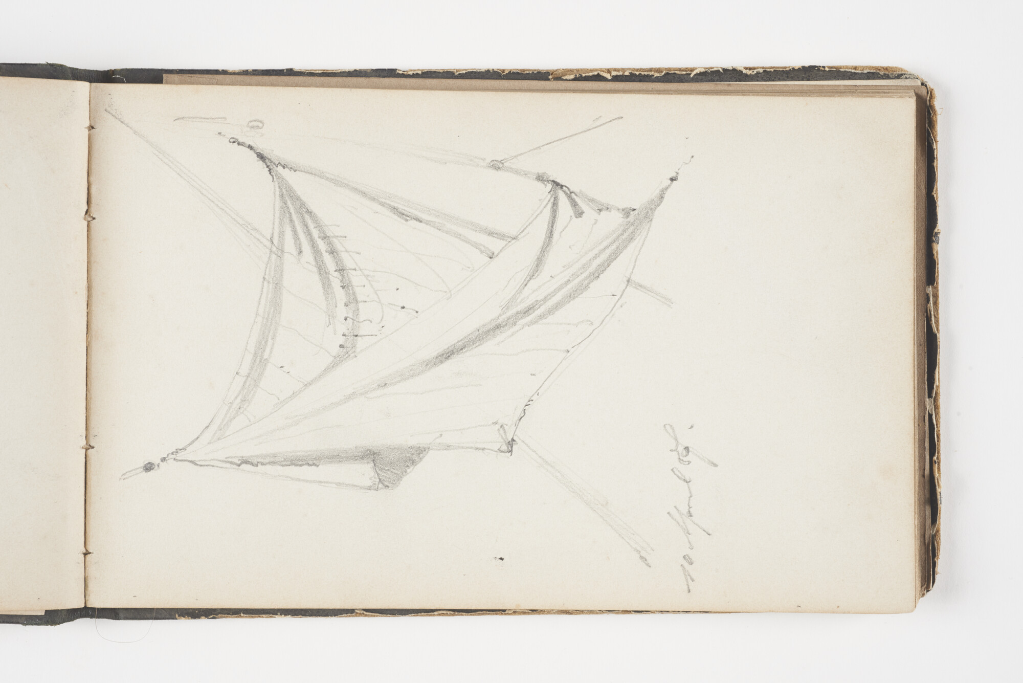 A.2019(02); Schetsboek met studies van binnenschepen en zeeschepen; schetsboek