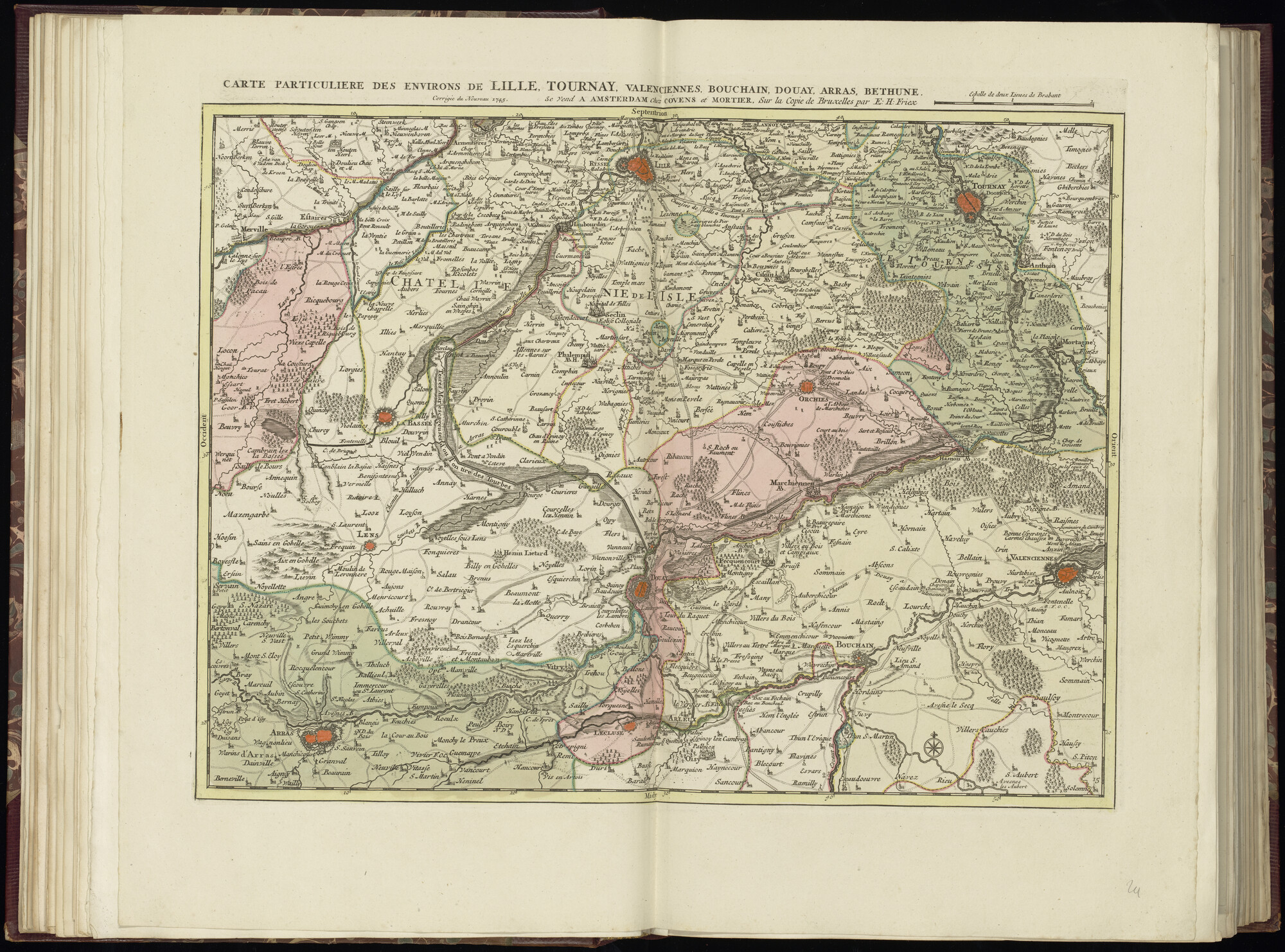 B.0032(029) [kaart 022]; Kaart van Zuid-België en Noord-Frankrijk; kaart