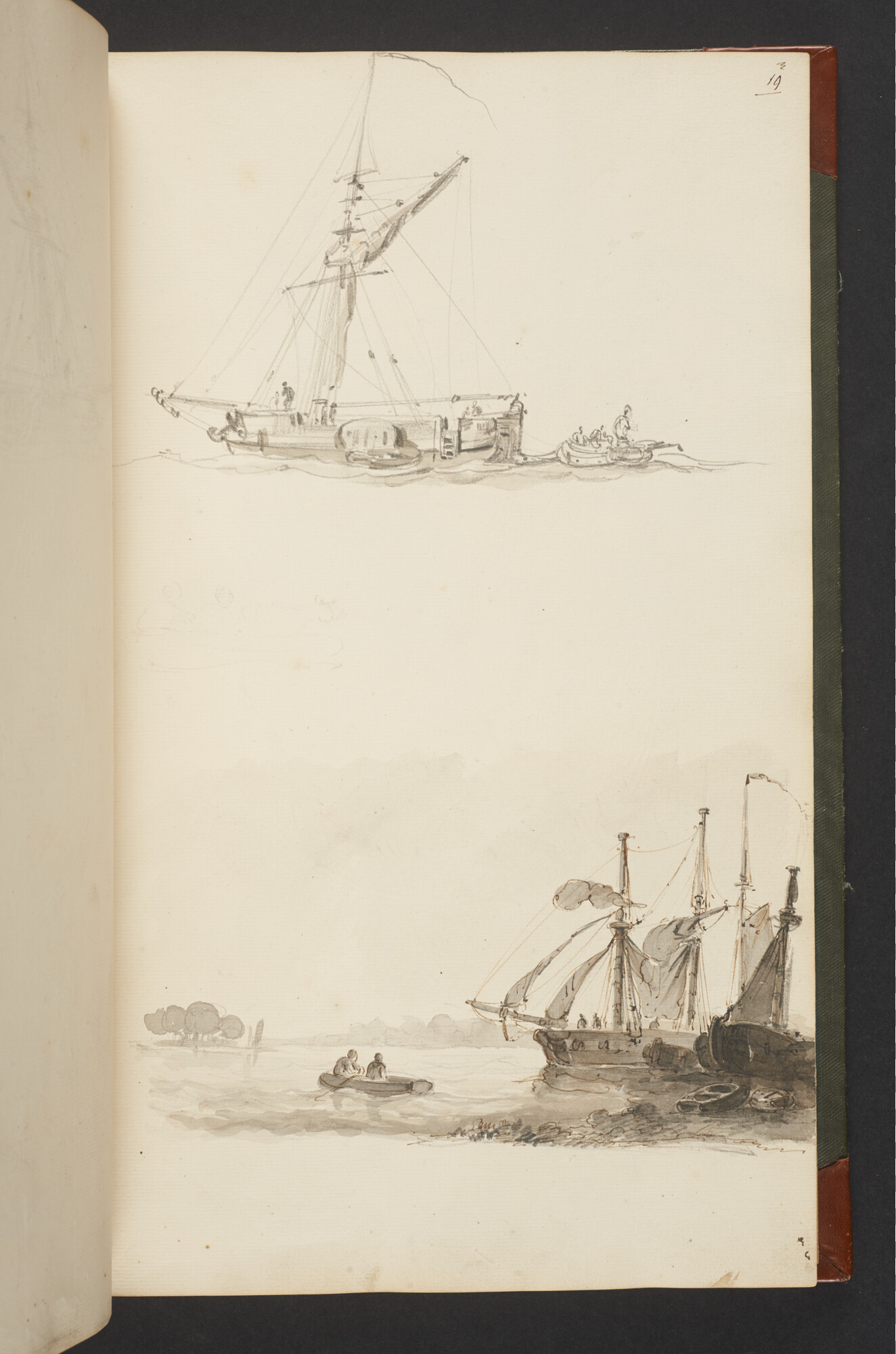 A.3222; Schetsboek met tekeningen door Albertus van Beest en Louis Meijer; schetsboek