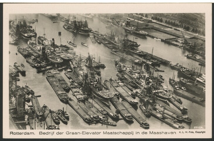 S.4380(04)349; Graanoverslag in haven Rotterdam; prentbriefkaart