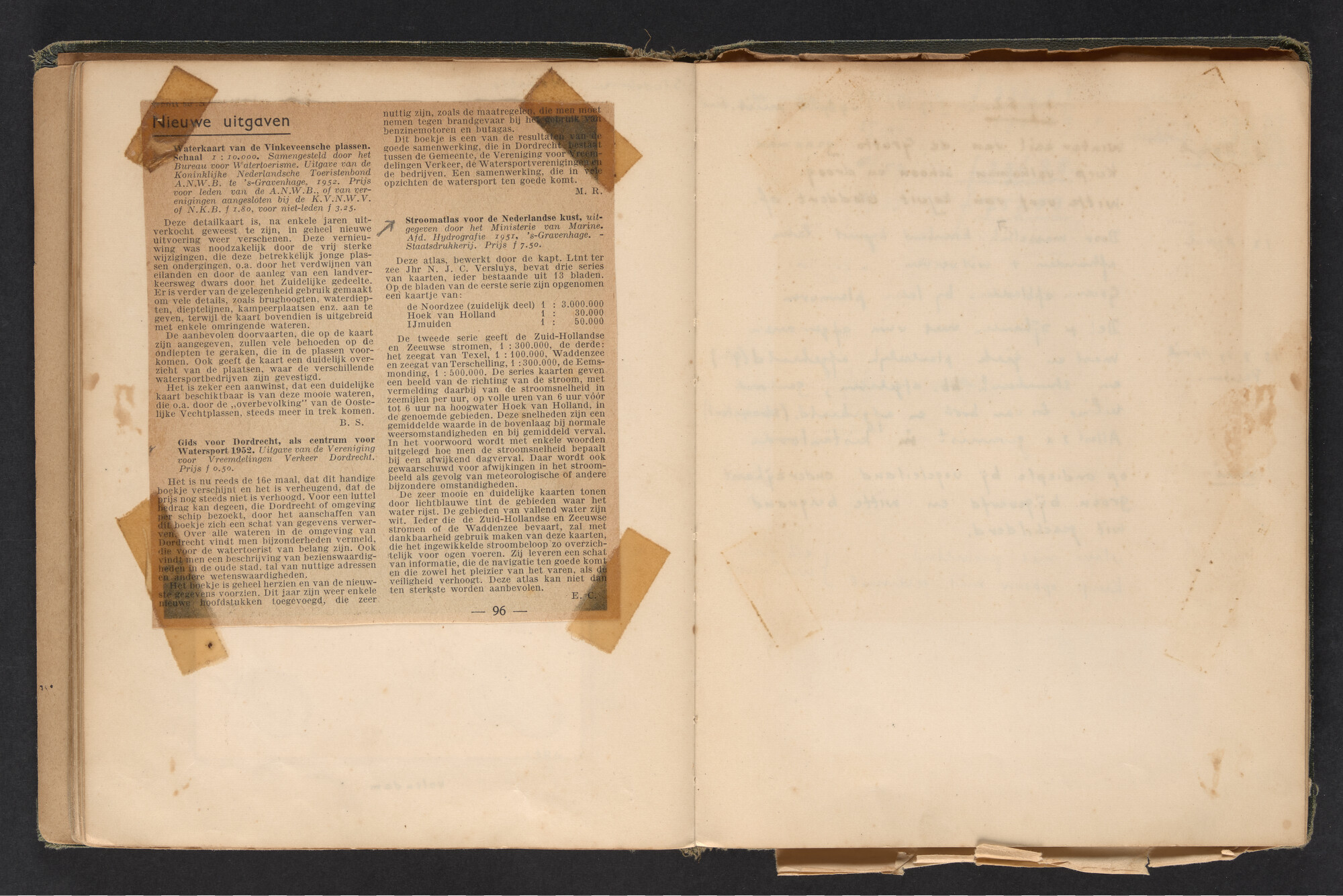 2017.0790; Logboek c.q. fotoalbum van reizen met zeeschouw Grutto in Nederland, 1949-1951; logboek