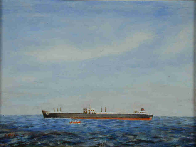 S.6530(01); De olietanker Torrey Canyon; schilderij
