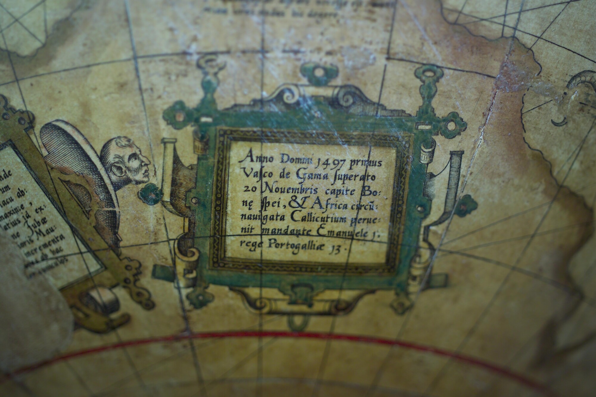 A.1140; Aardglobe van 52,5 cm doorsnede door Jacob Floris van Langren, 1589; globe