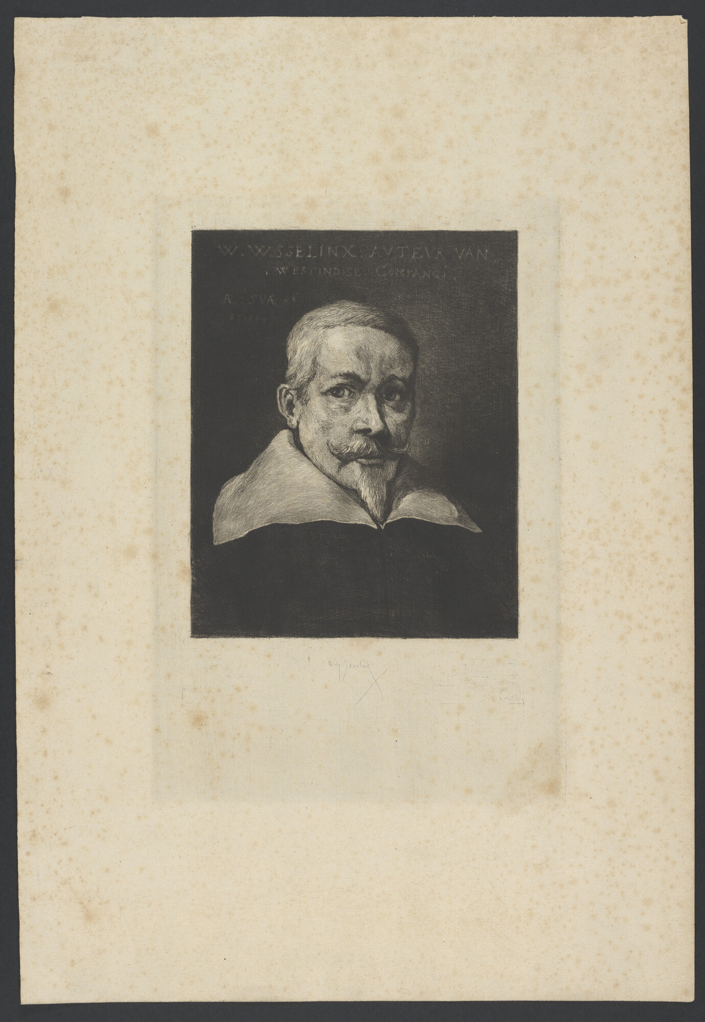 A.0671(08)6; Portret van W. Wesselinx; prent