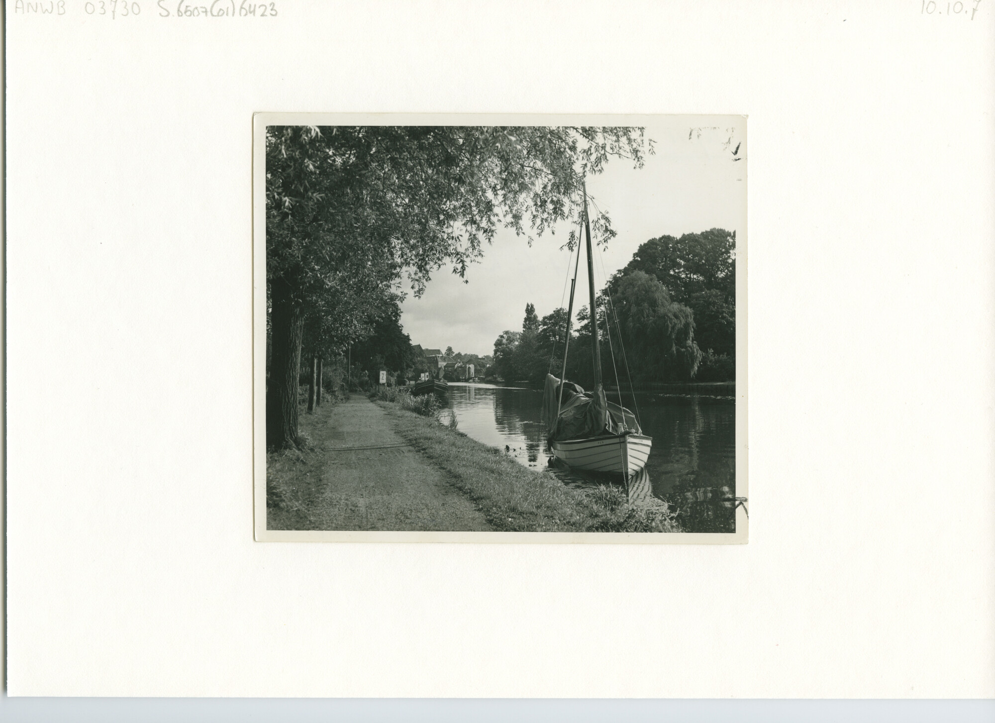 S.6507(01)6423; Foto van de Vecht bij Loenen; foto