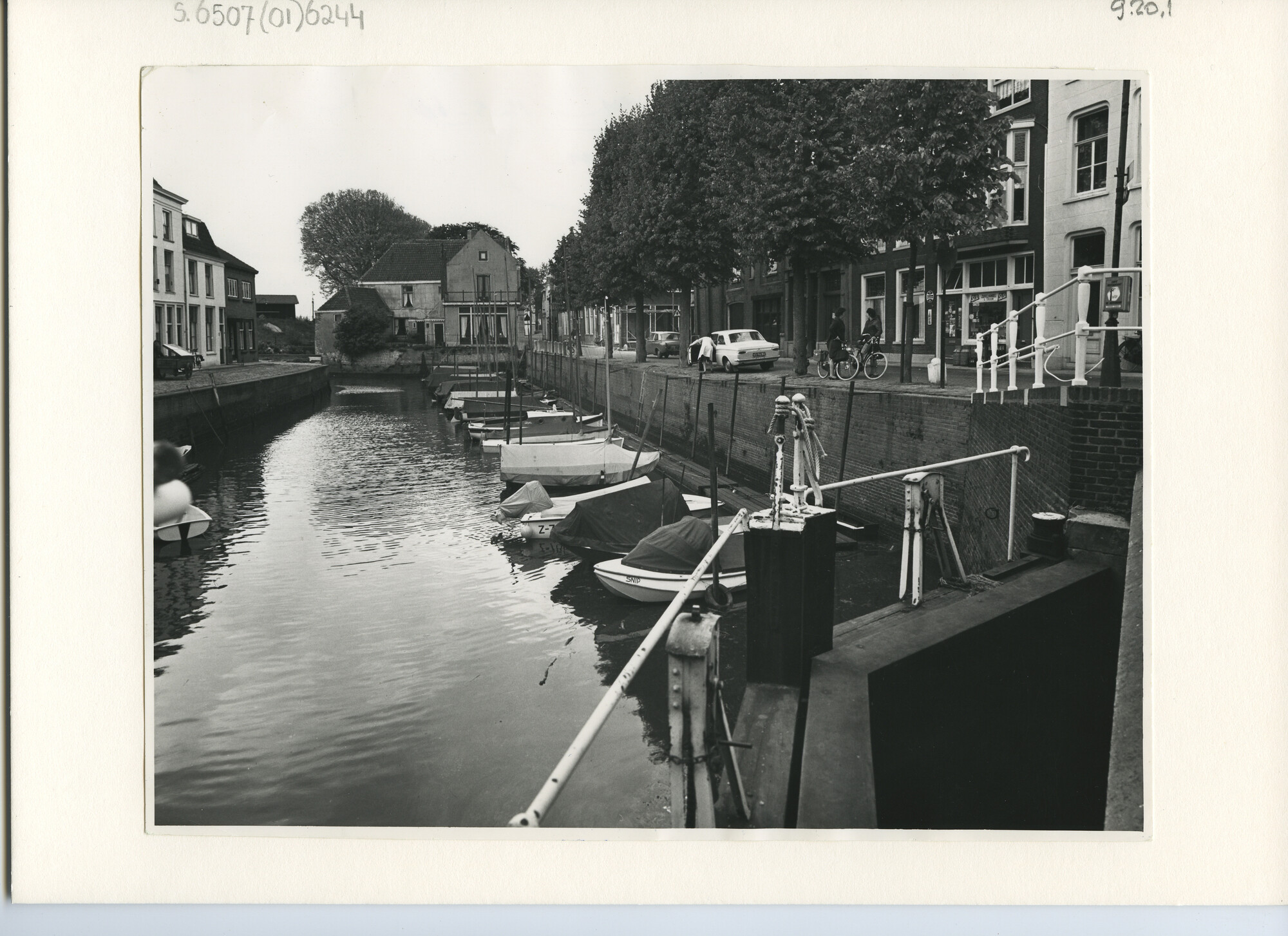 S.6507(01)6244; Foto van sluis bij Schoonhoven; foto