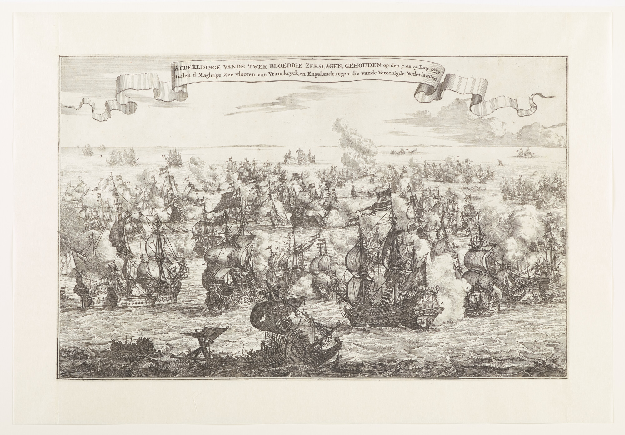 A.2203(06); Slag bij Schooneveld in 1673; prent