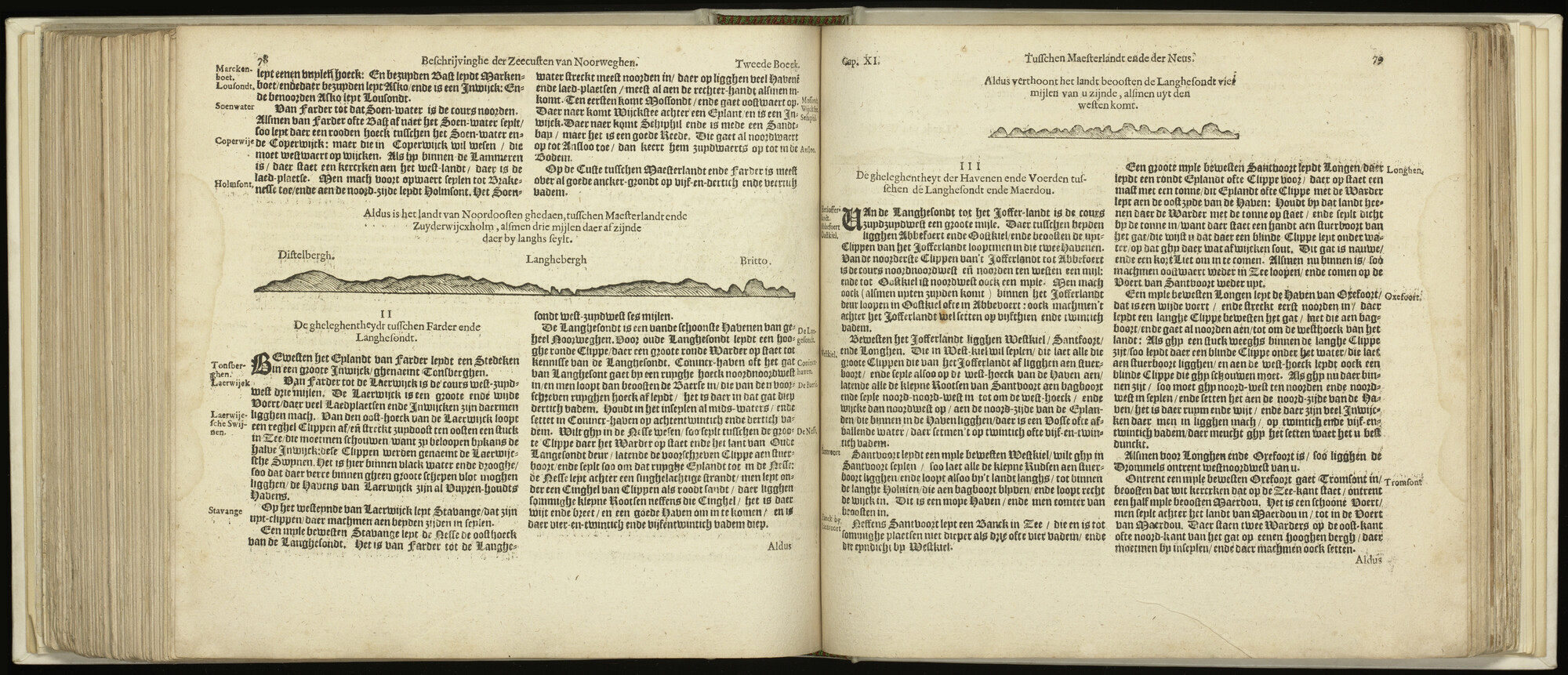 S.1496 [kaart 111]; Beschrijving en kustaanzicht van Zuidwest-Zweden; kaart