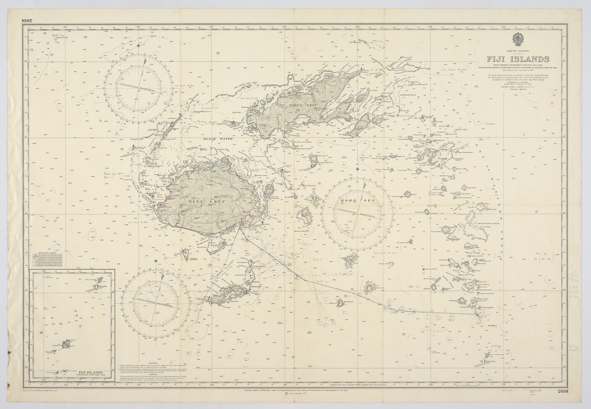 2019.1057-15; South Pacific, Fiji Islands; zeekaart