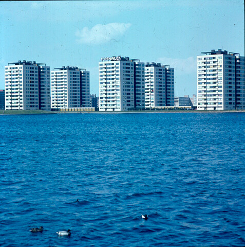 S.9100(3431); Dia van de Sloterplas bij Amsterdam; diapositief