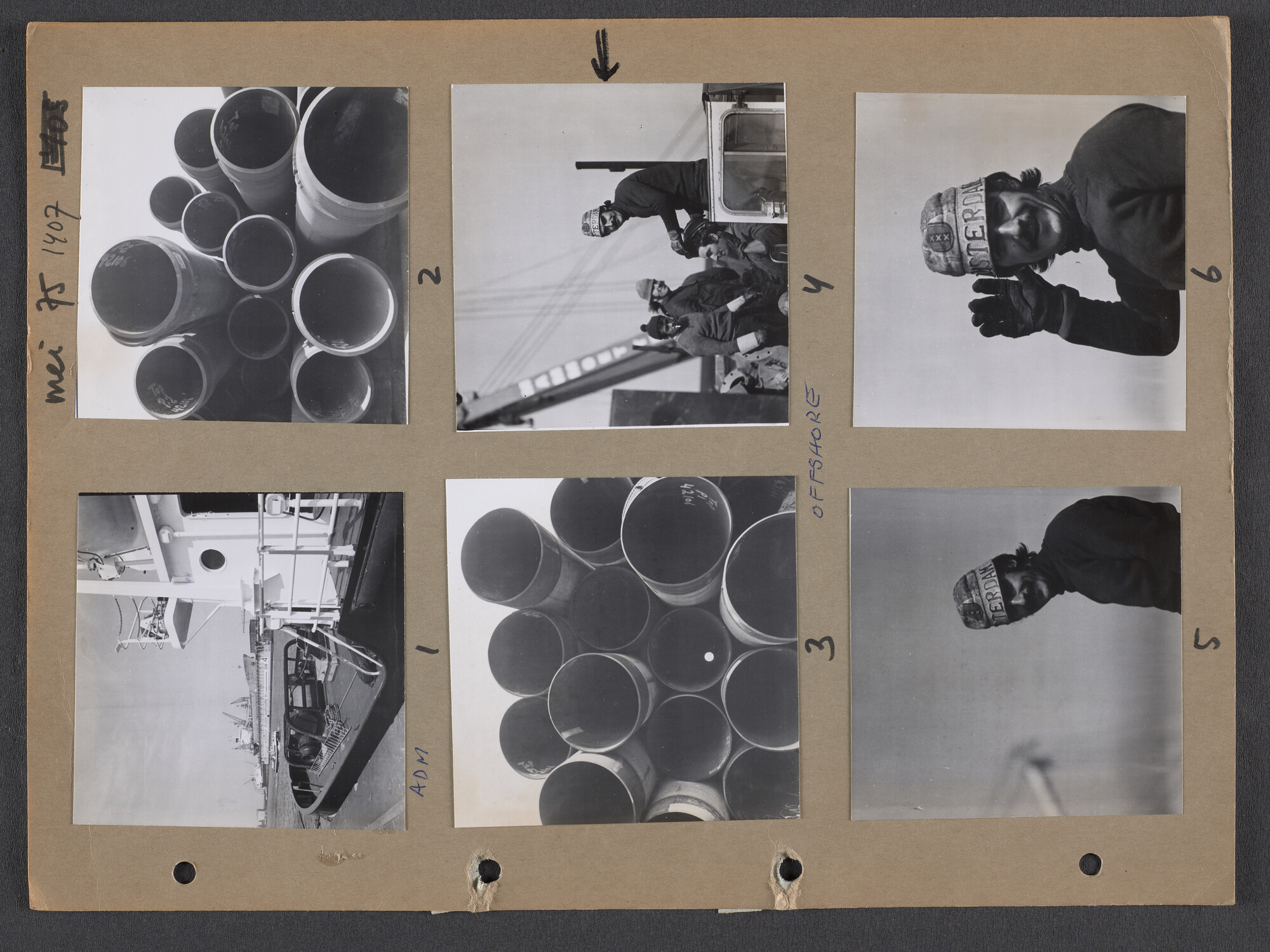 S.9102(36); Multomap met foto's door Ben Burgers, samengesteld door de Vereniging De Amsterdamsche Haven; foto