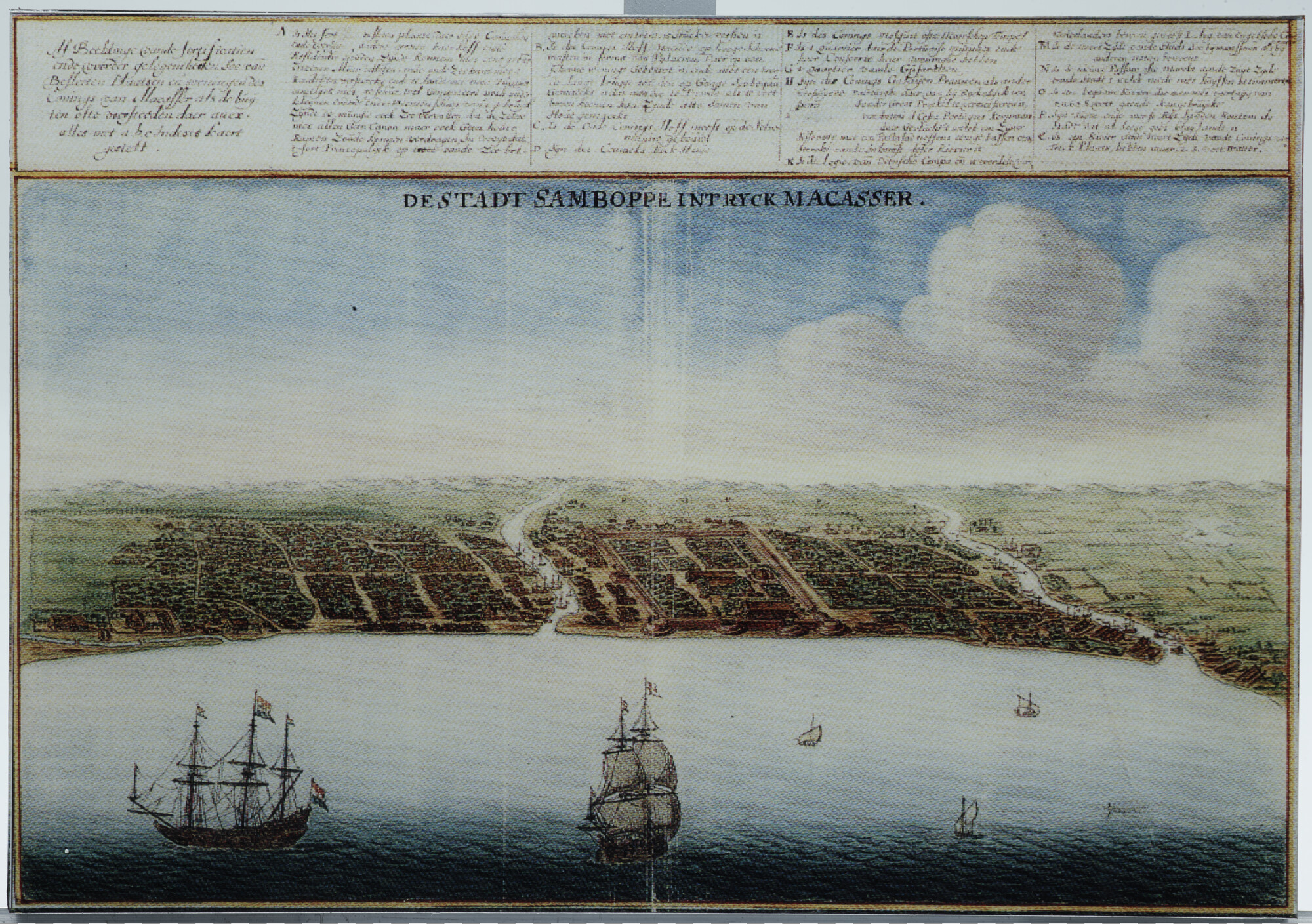 2019.0388-3; Derde deel van het vierluik "the battel & water angle"; prent