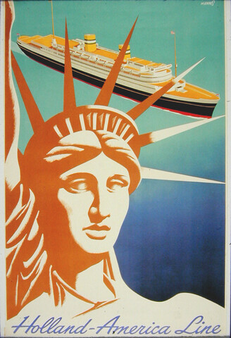1991.0003; Holland America Line, circa 1955; affiche