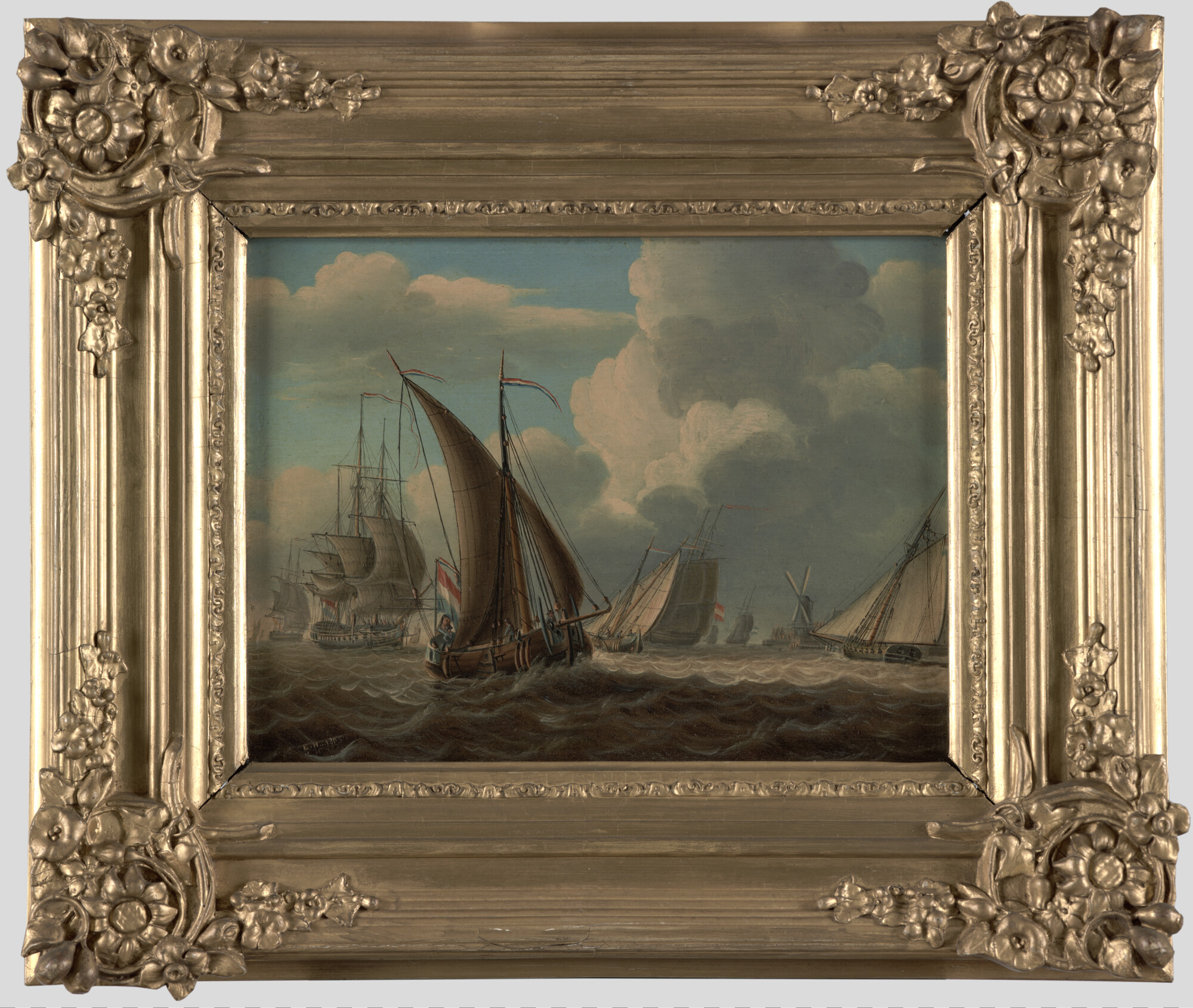 A.3314(02); Scheepvaart op de rede van Vlissingen; schilderij