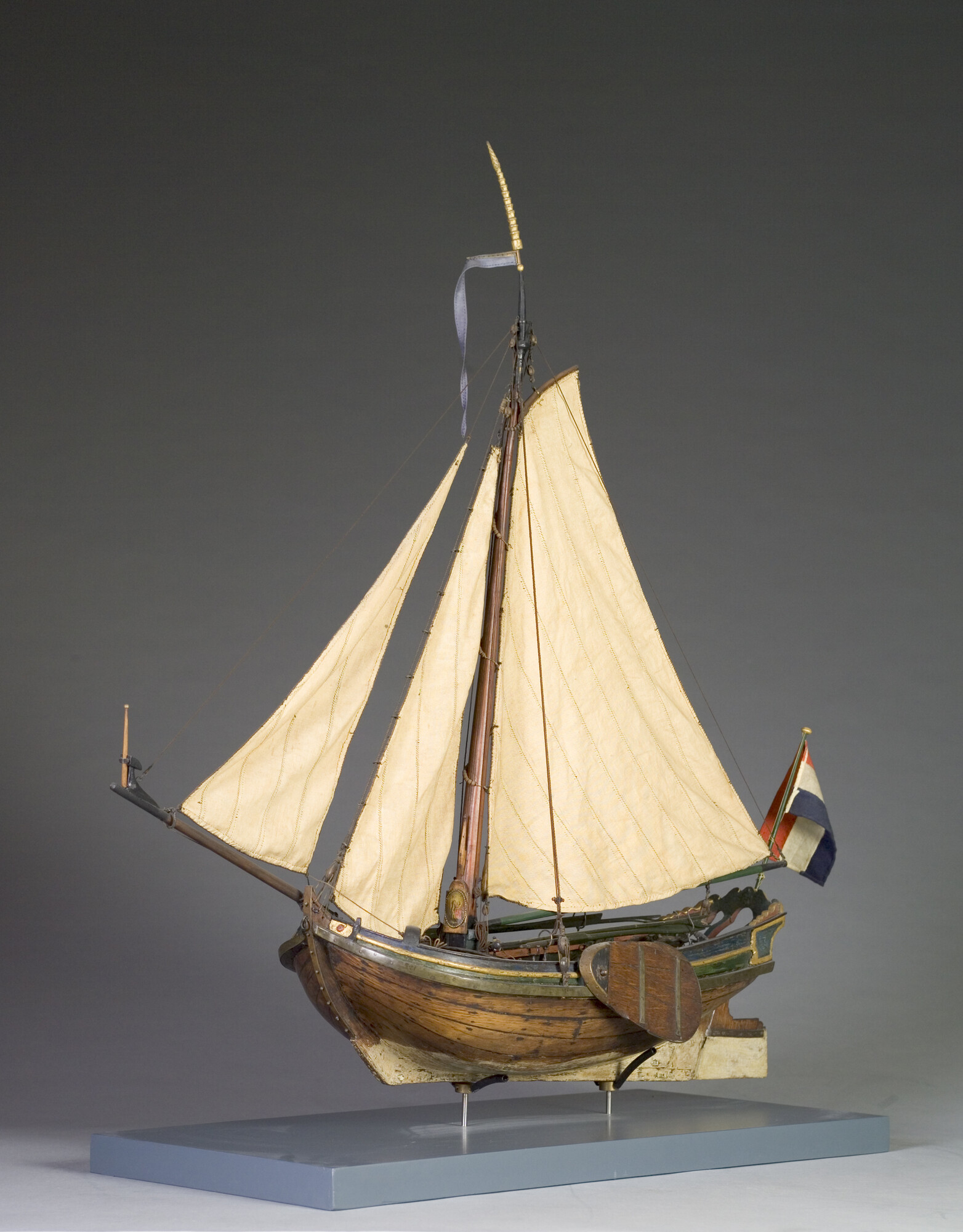 A.0115(12); Model van een hekjacht; scheepsmodel
