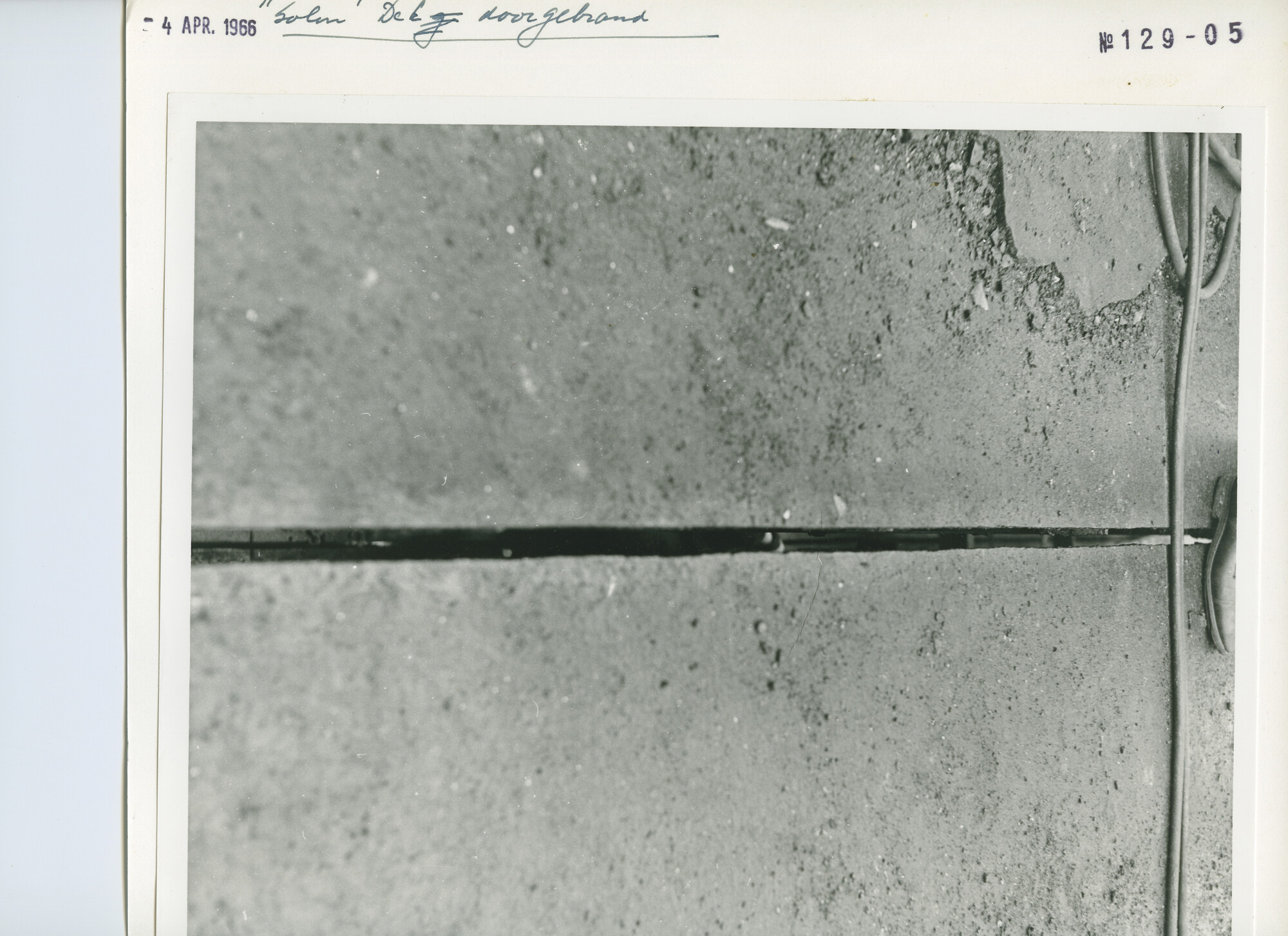 S.5444(4561)05; Foto van de verlenging van het vrachtschip ms. Solon van de KNSM; foto