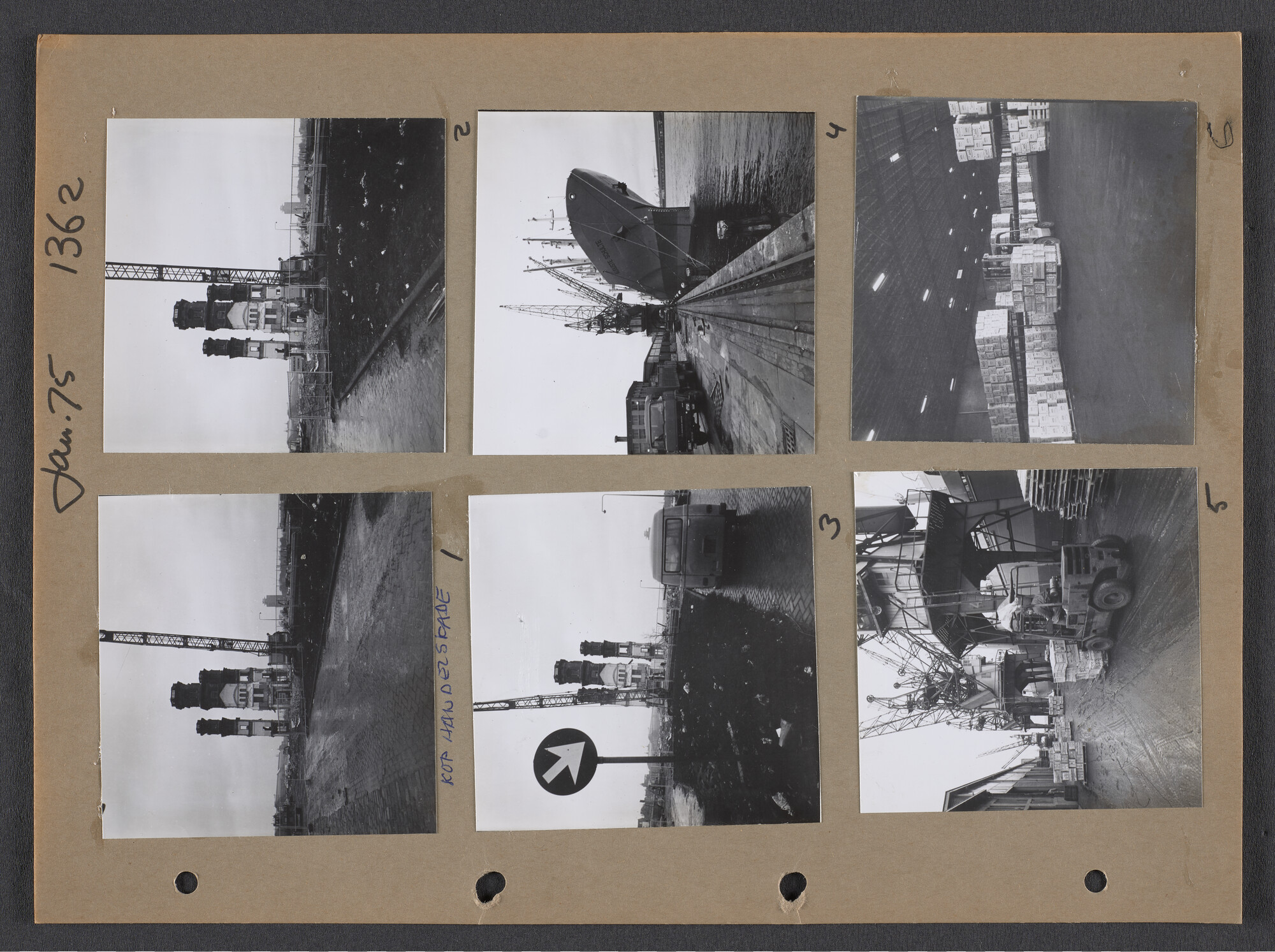 S.9102(35); Multomap met foto's door Ben Burgers, samengesteld door de Vereniging De Amsterdamsche Haven; foto