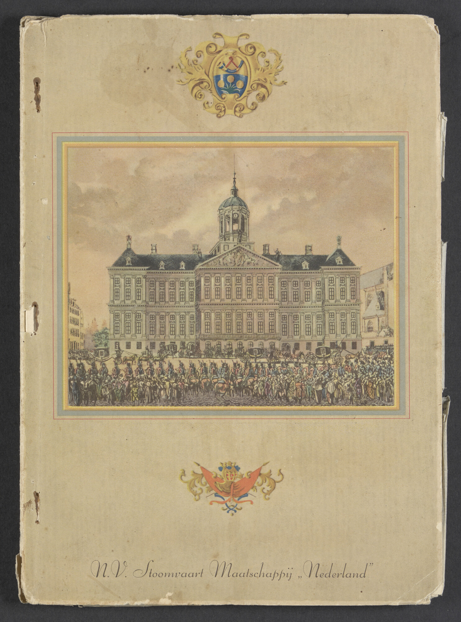 2023.0583; Fotoalbum met reisverslag van Kurt Lewin van een reis met ms. Oranje in juli-augustus 1953; fotoalbum