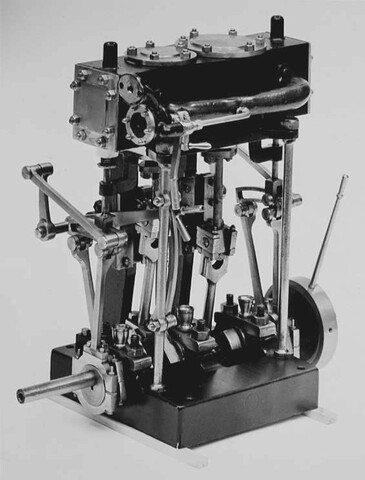 A.4823(01); Model van een triple-expansiemachine; schaalmodel